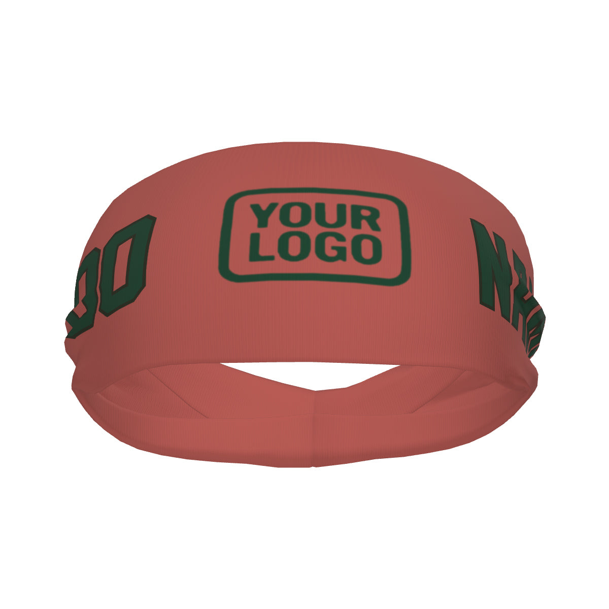 Custom Copper Rose Green Sports headband