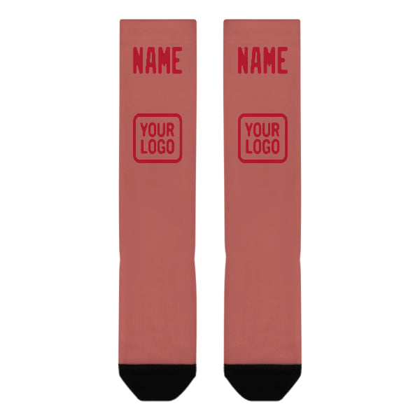 Custom Copper Rose Red Knee-High Sock