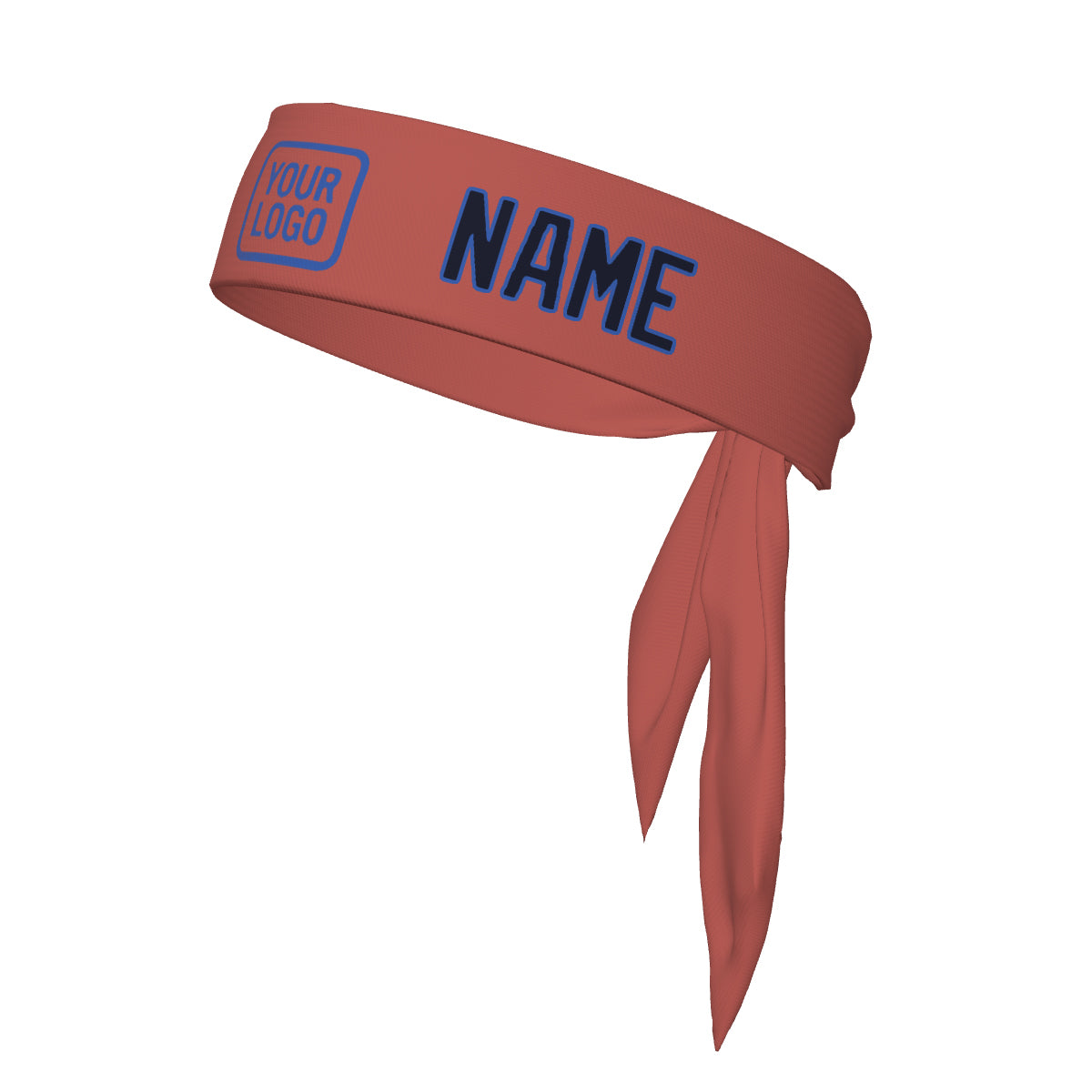 Custom Copper Rose Navy Headband