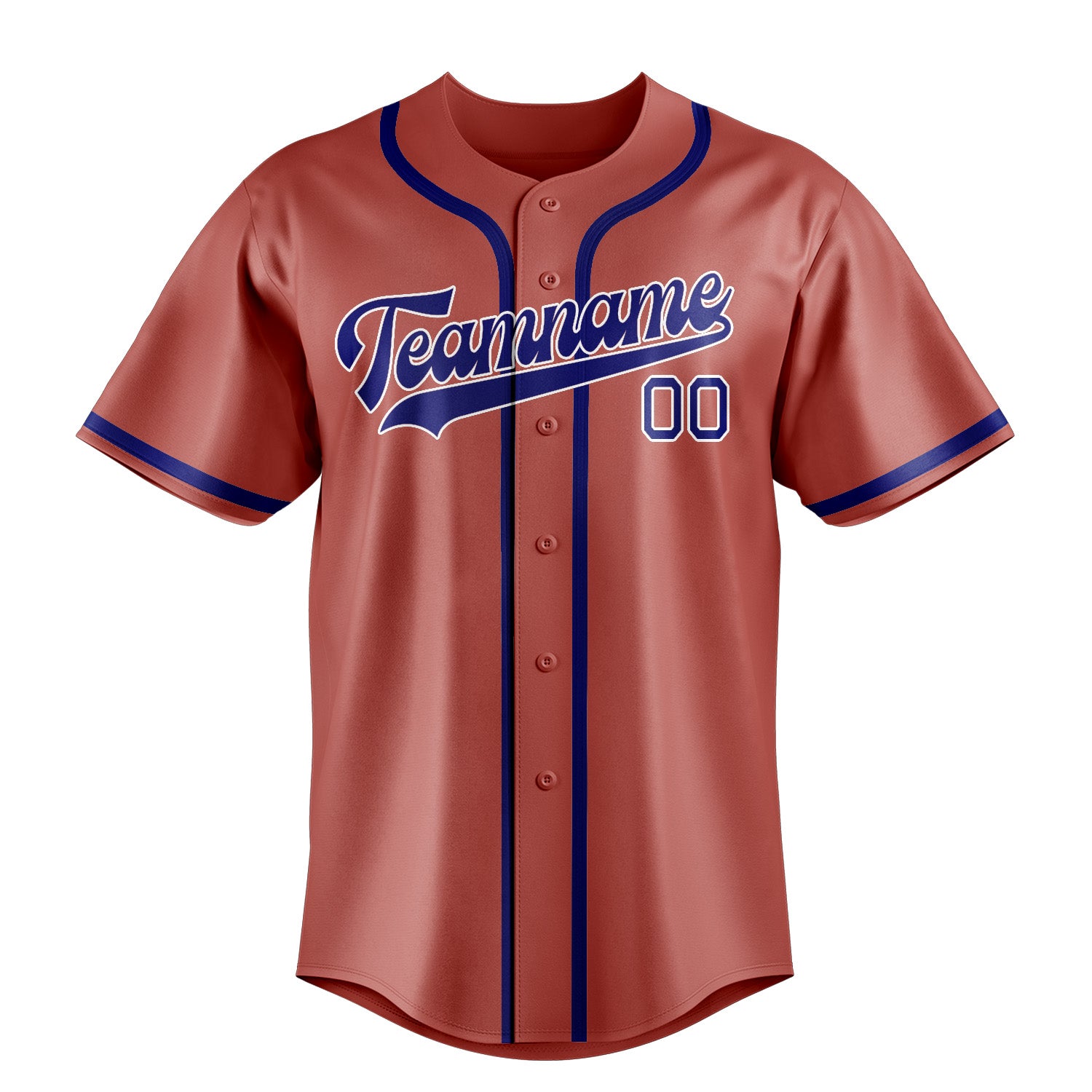Custom Copper Rose Sky Blue Baseball Jersey