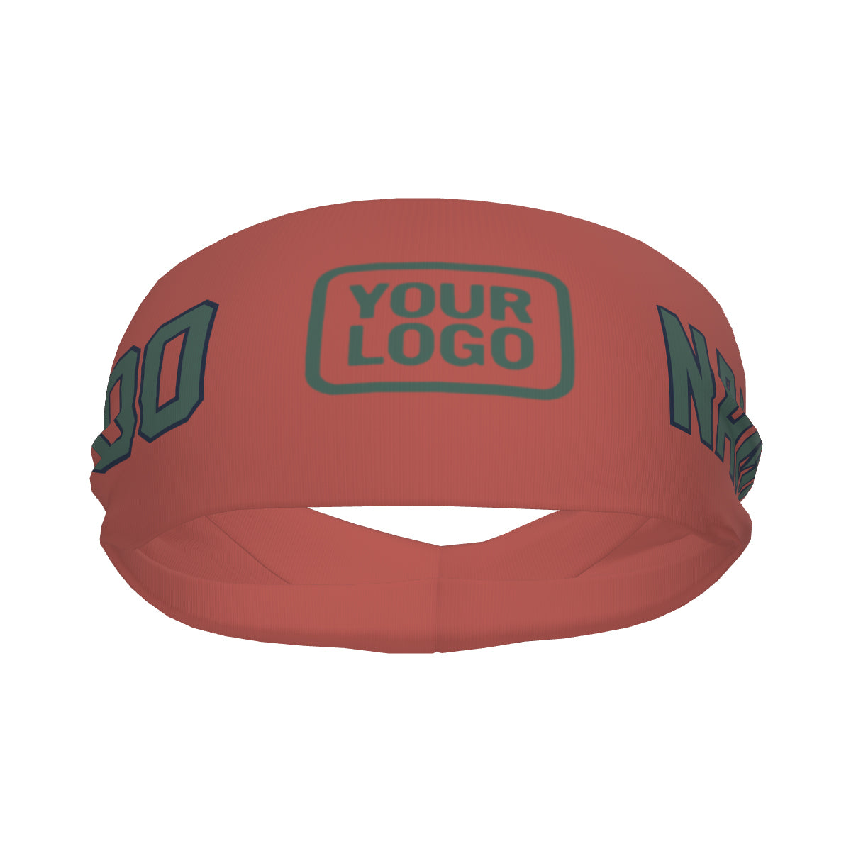 Custom Copper Rose Blue Green Sports headband