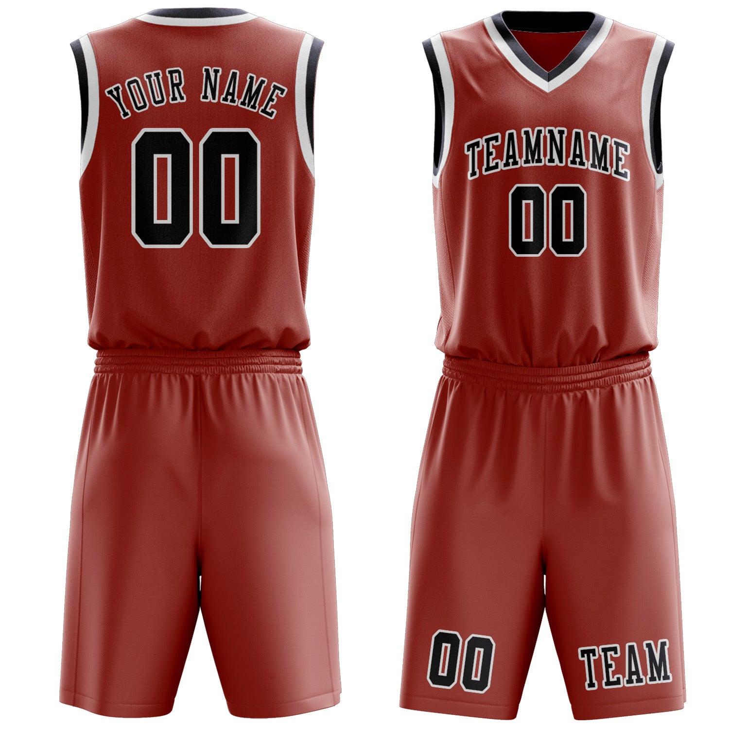 Custom Copper Rose Navy Basketball Set