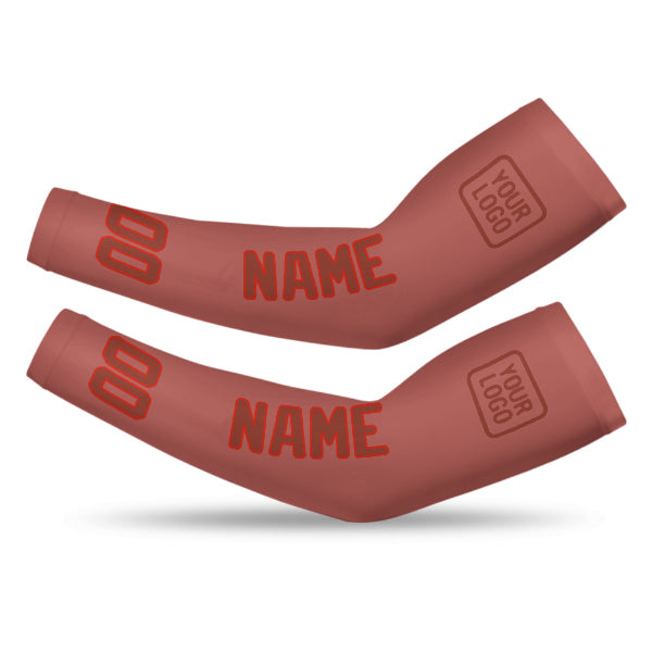 Custom Copper Rose Coral Red Arm Sleeve