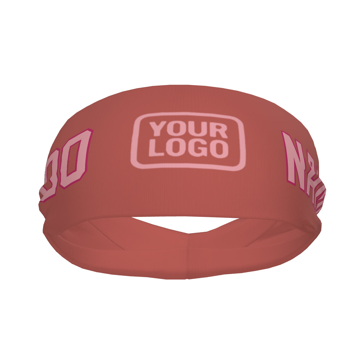 Custom Copper Rose Light Pink Sports headband