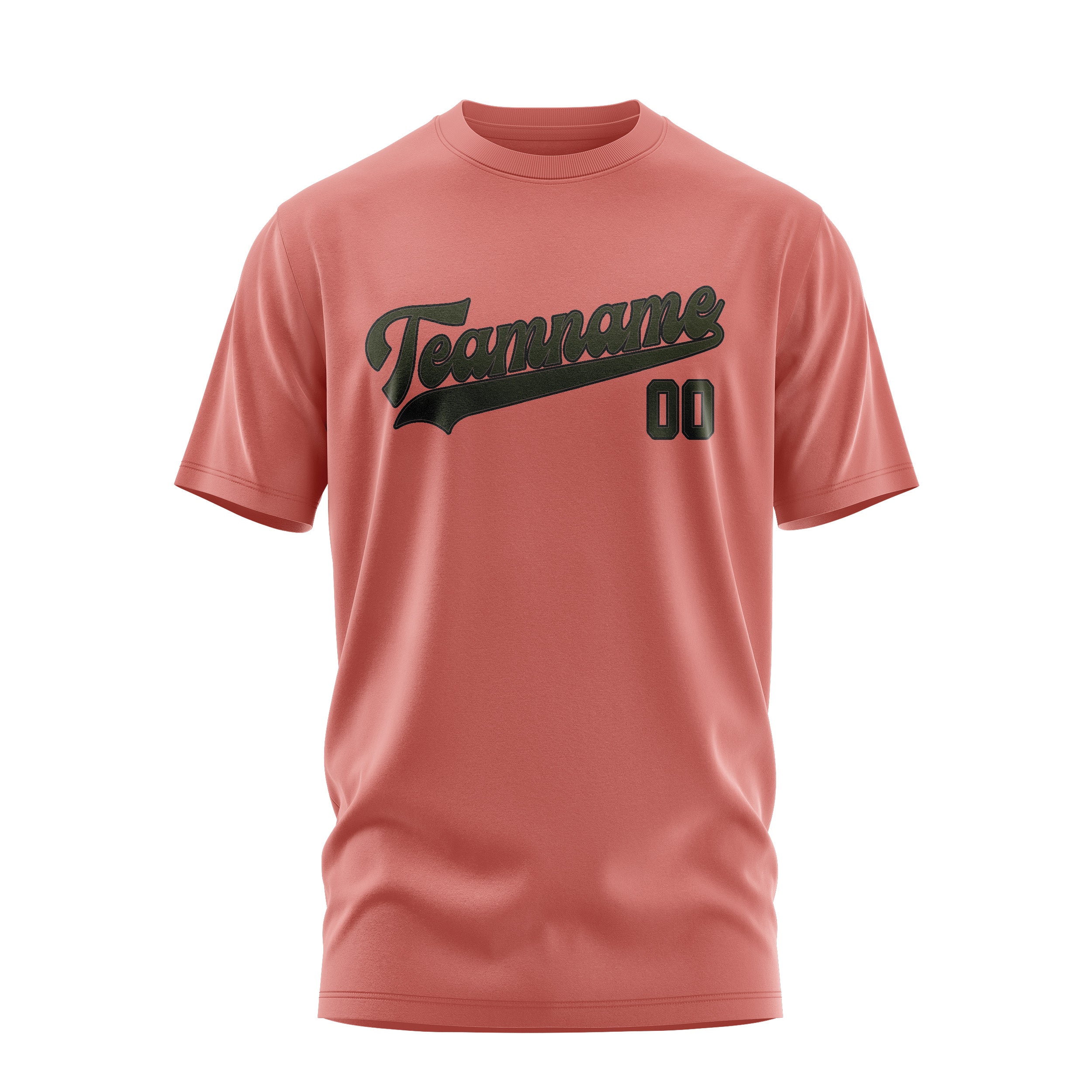 Custom Copper Rose Olive T-Shirt