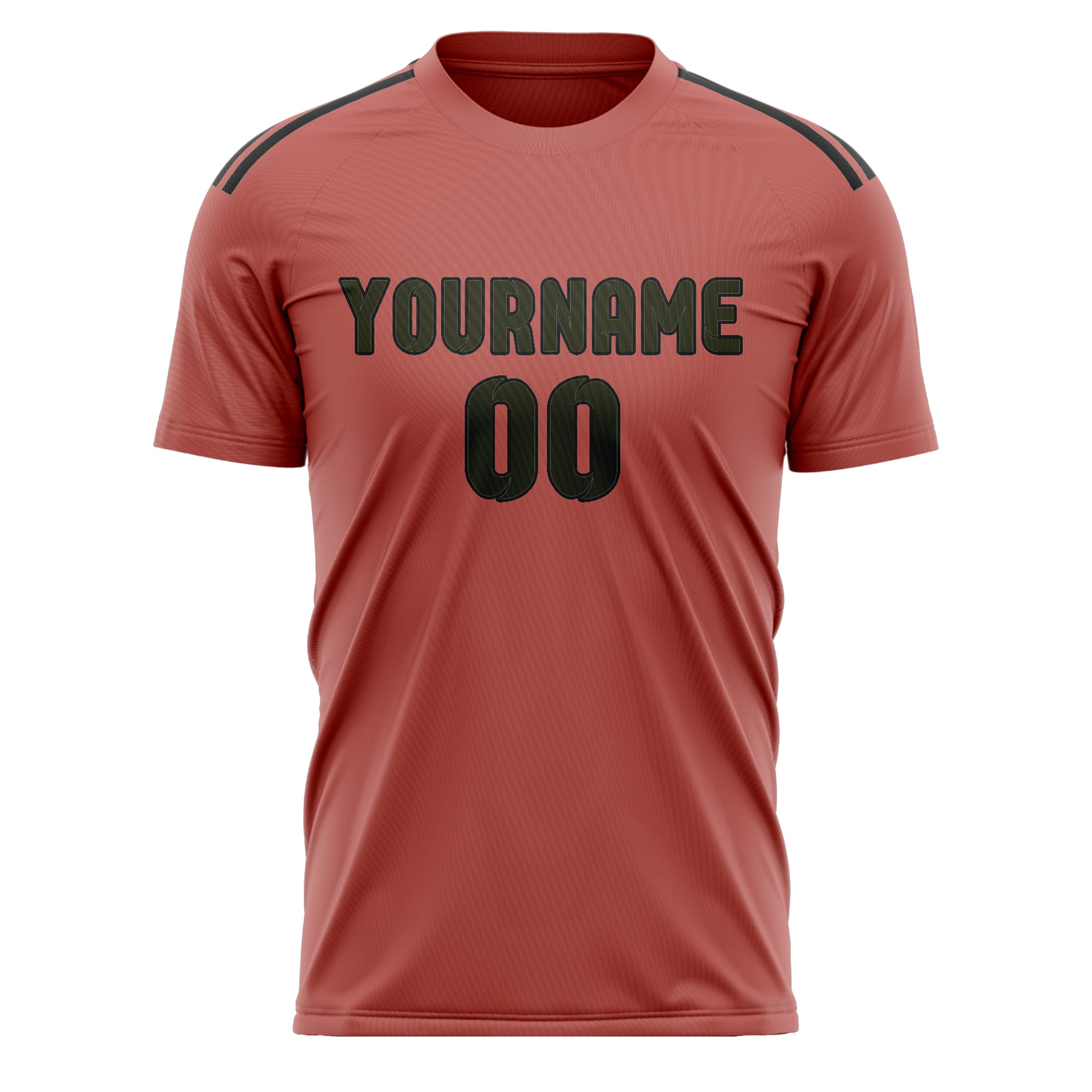Custom Copper Rose Olive Soccer Jersey