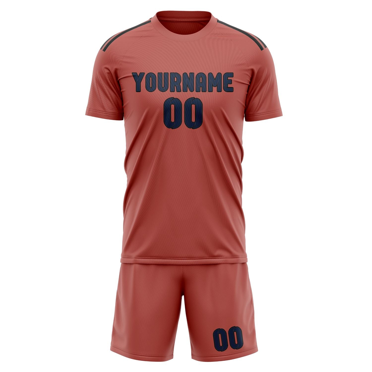 Custom Copper Rose Blue Soccer Set