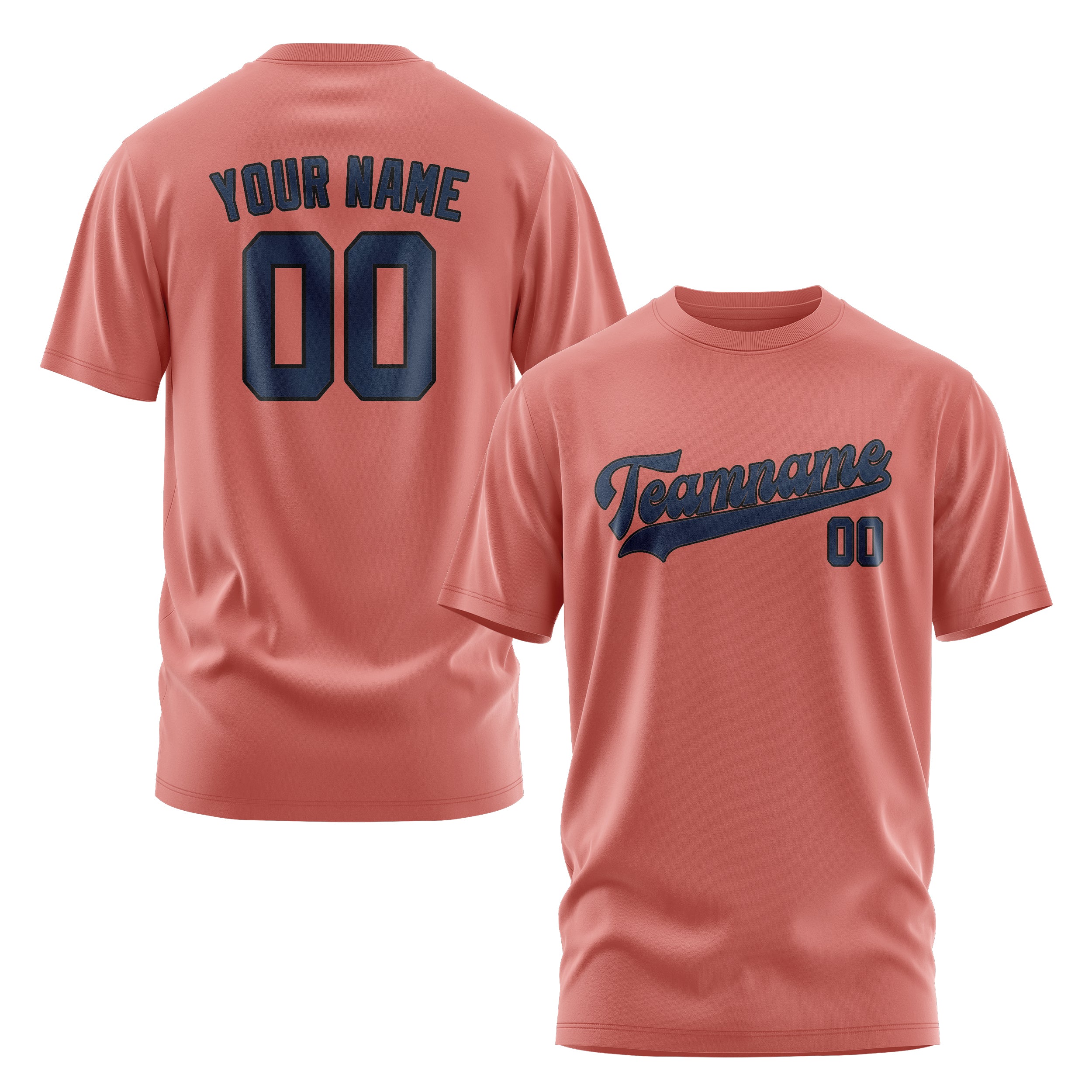 Custom Copper Rose Blue T-Shirt