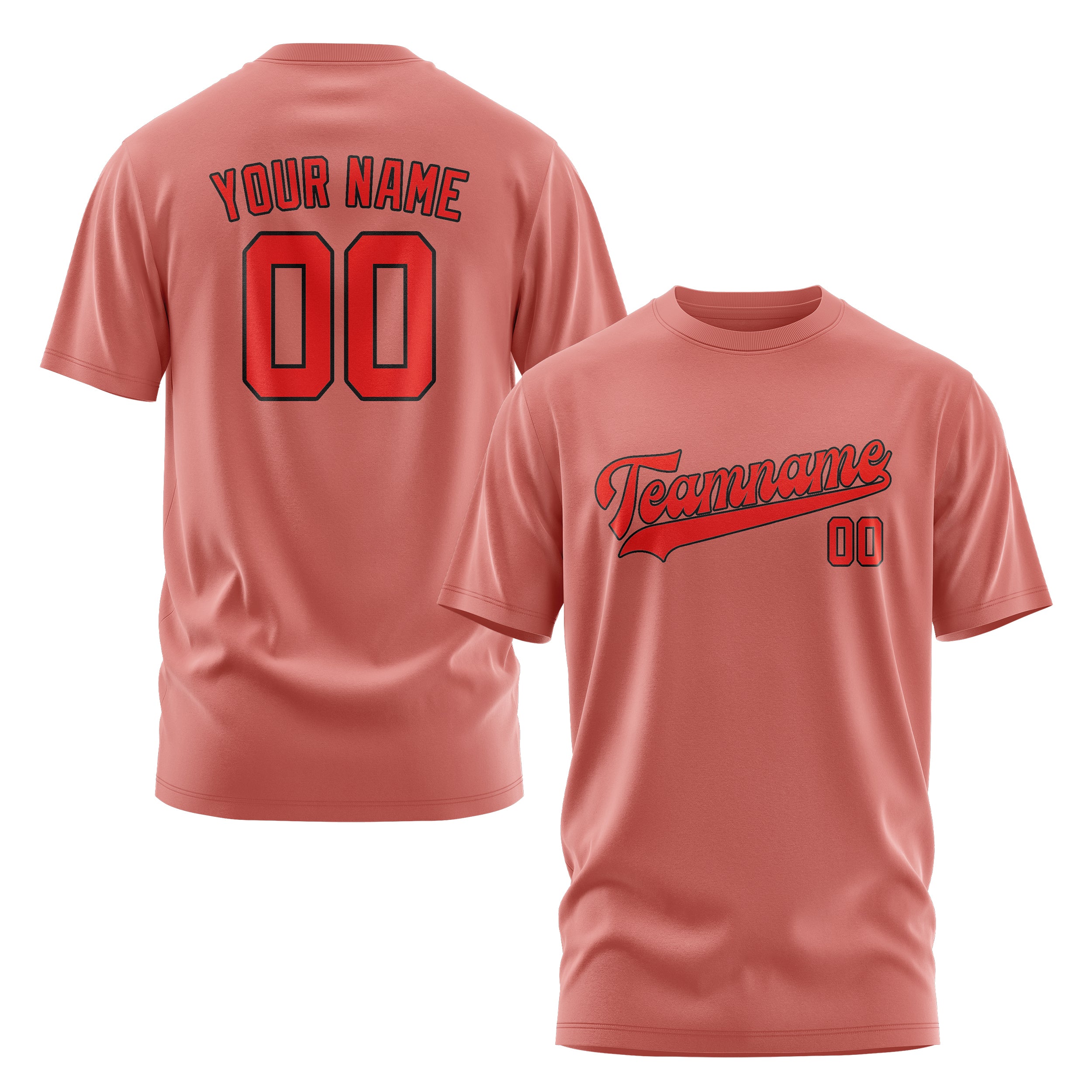 Custom Copper Rose Orange Red T-Shirt