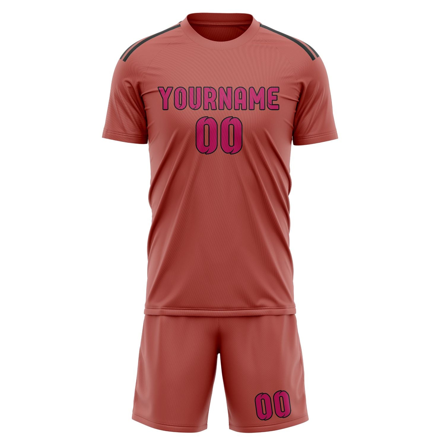 Custom Copper Rose Pink Soccer Set