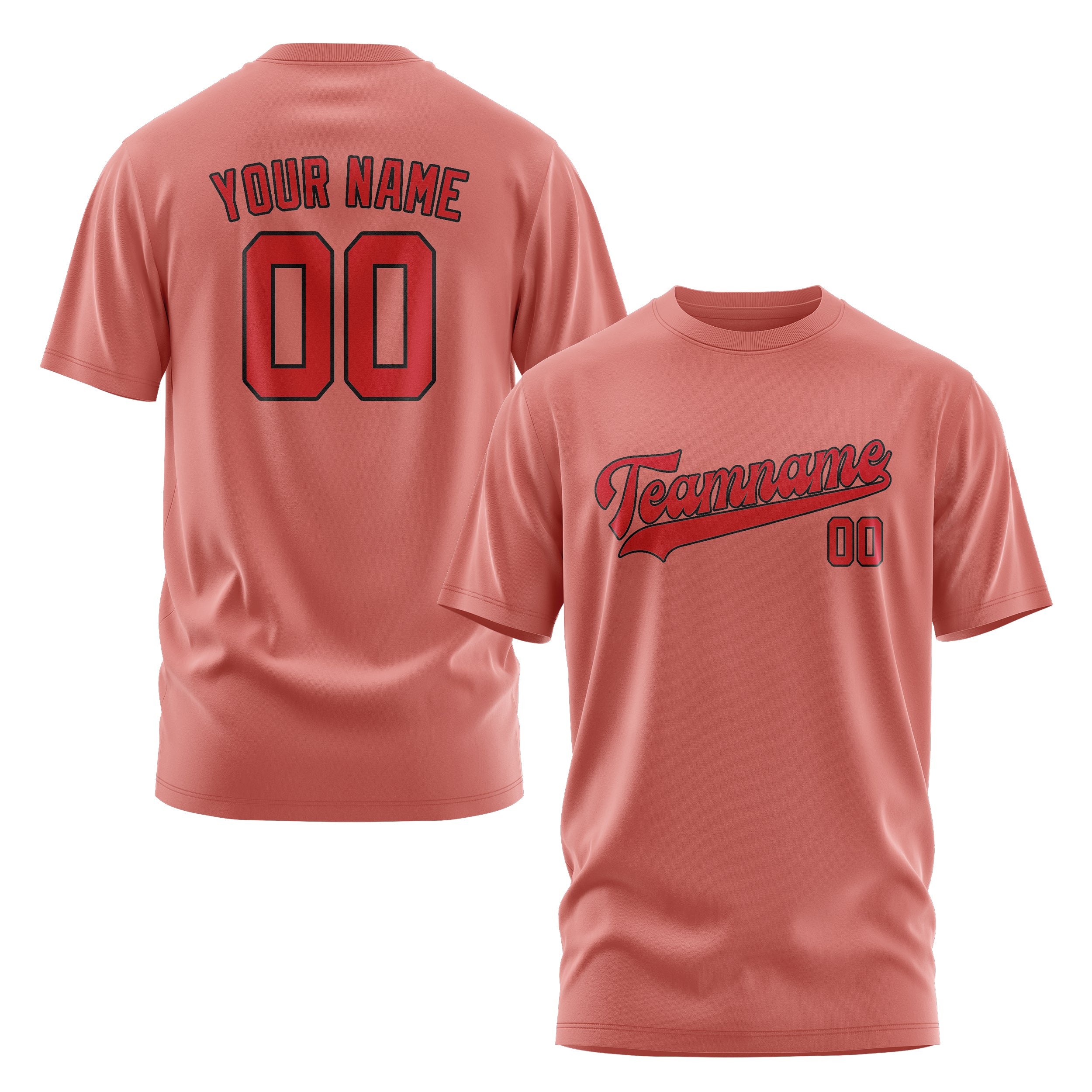 Custom Copper Rose Red T-Shirt