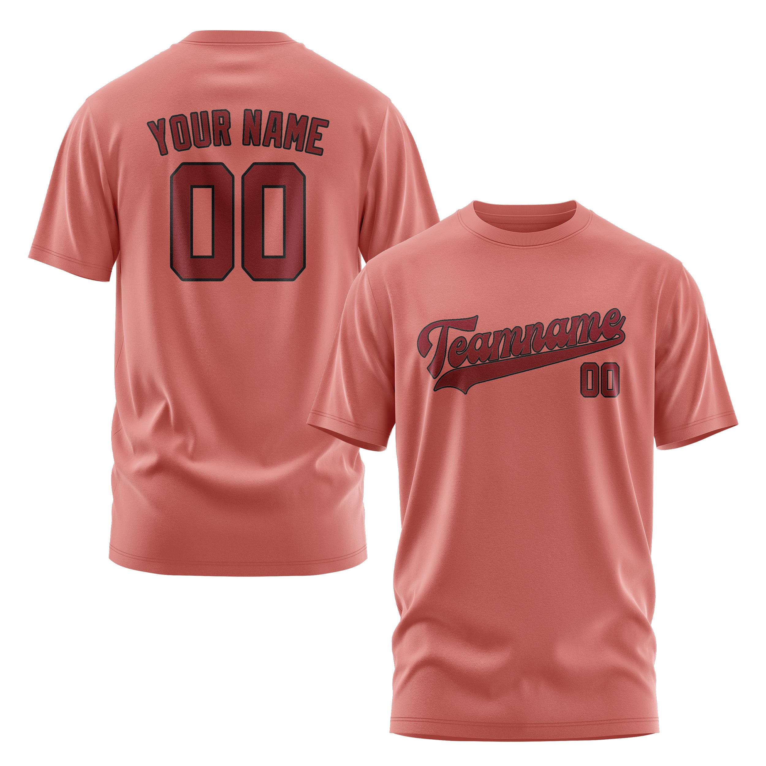 Custom Copper Rose Crimson Red T-Shirt