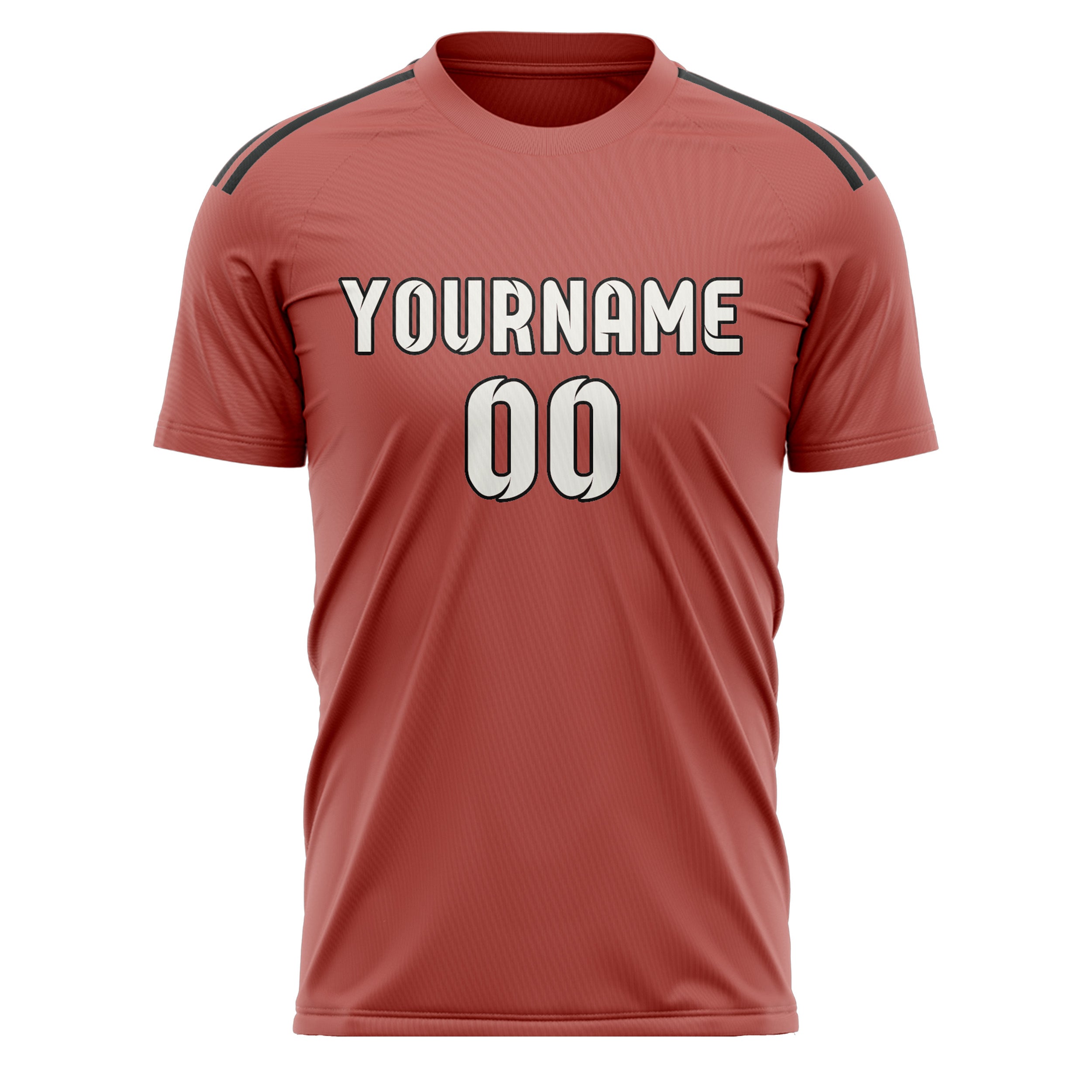 Custom Copper Rose White Soccer Jersey