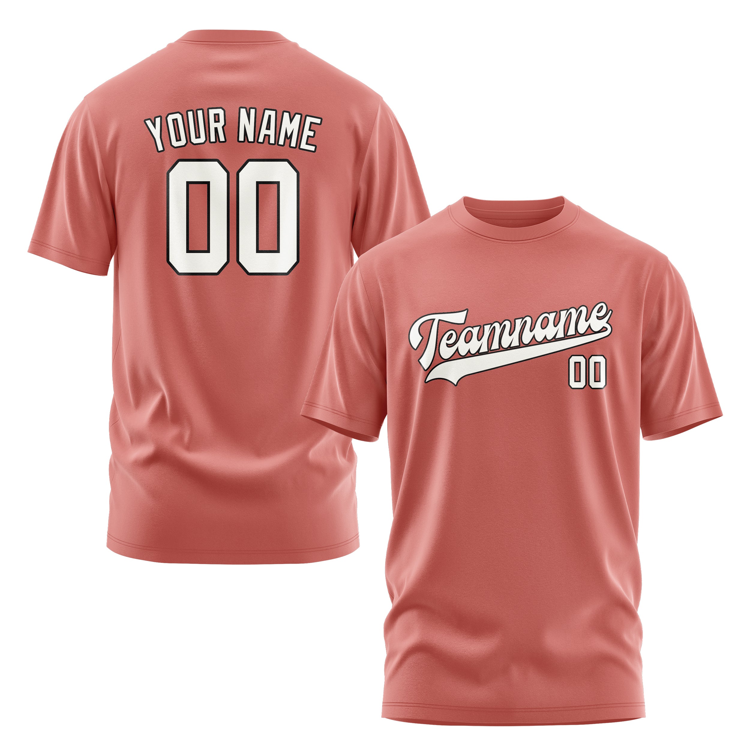 Custom Copper Rose White T-Shirt