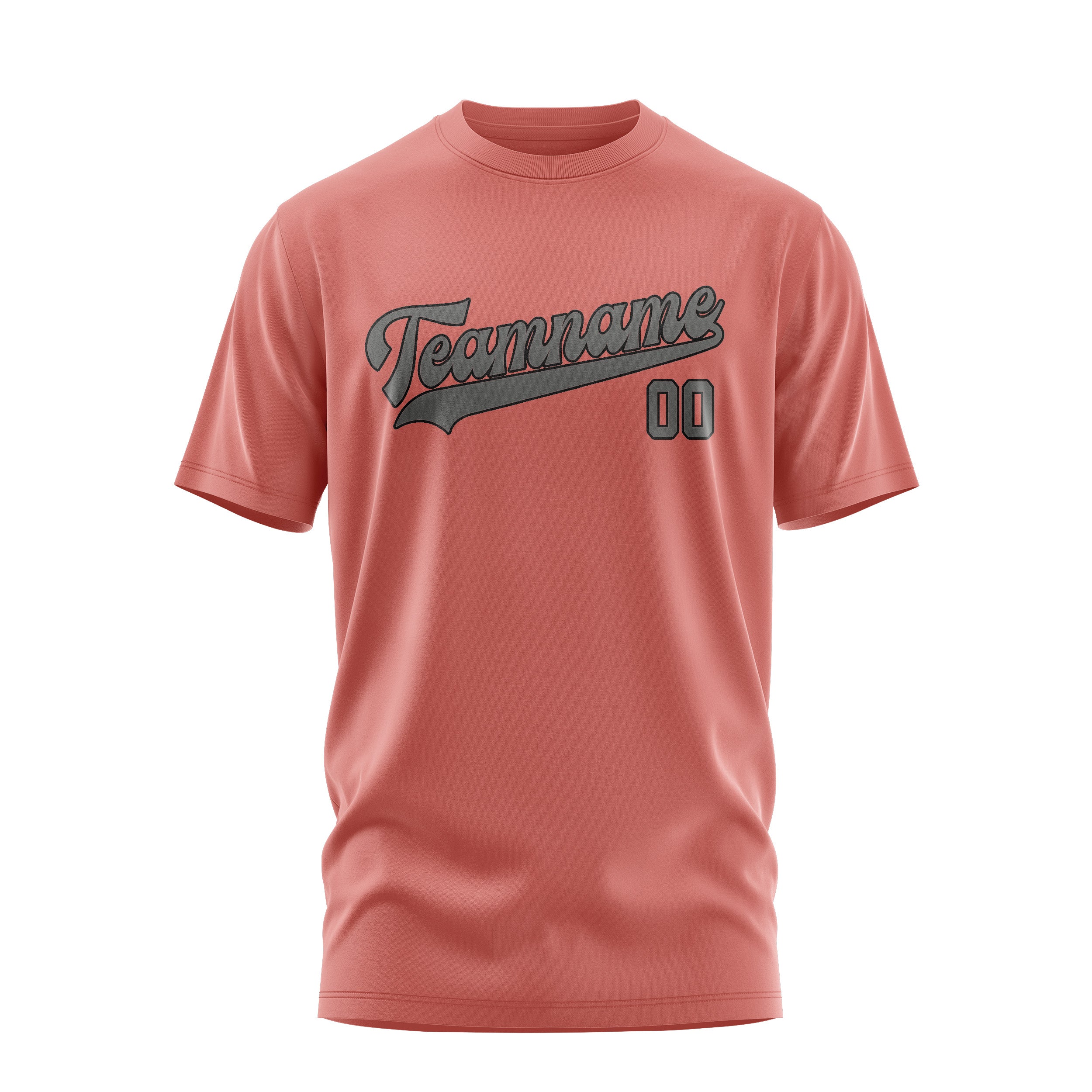 Custom Copper Rose Dark Grey T-Shirt