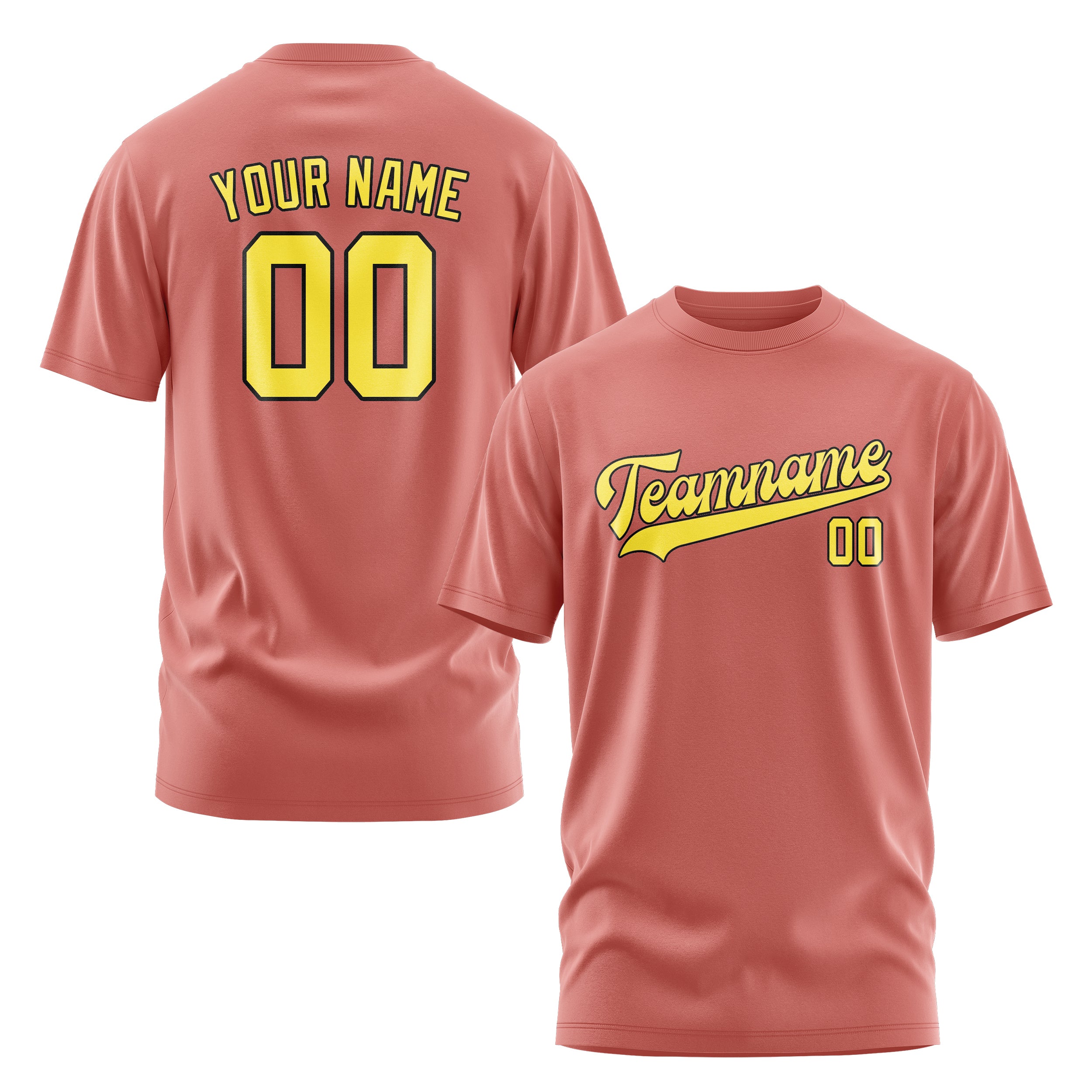 Custom Copper Rose Light Yellow T-Shirt