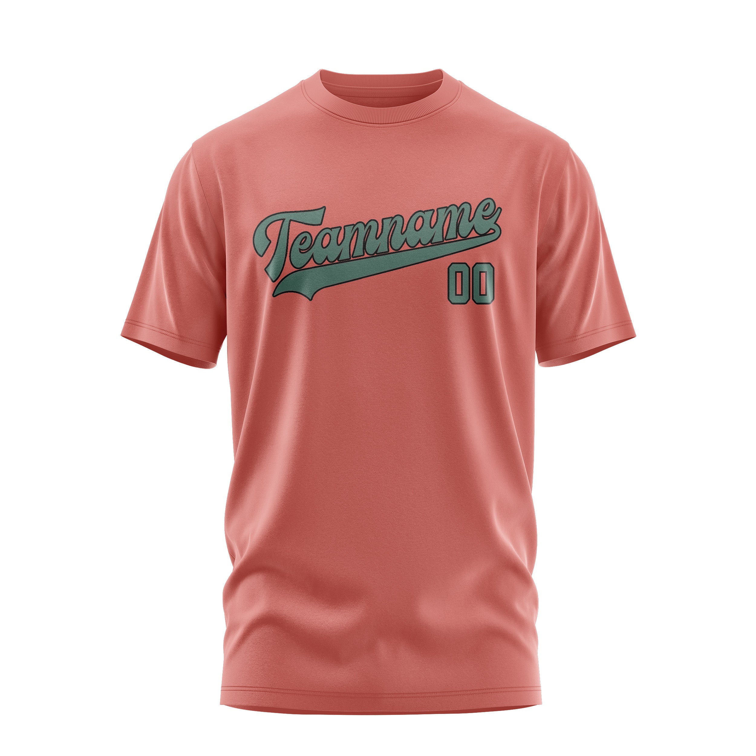 Custom Copper Rose Blue Green T-Shirt