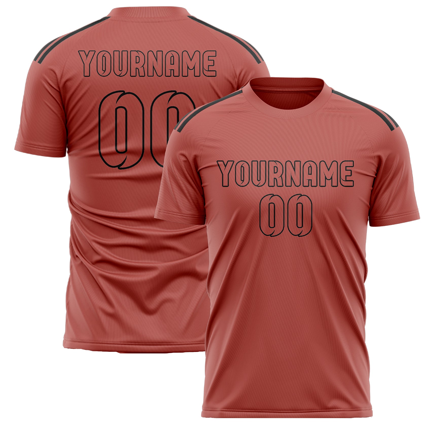Custom Copper Rose Copper Rose Soccer Jersey