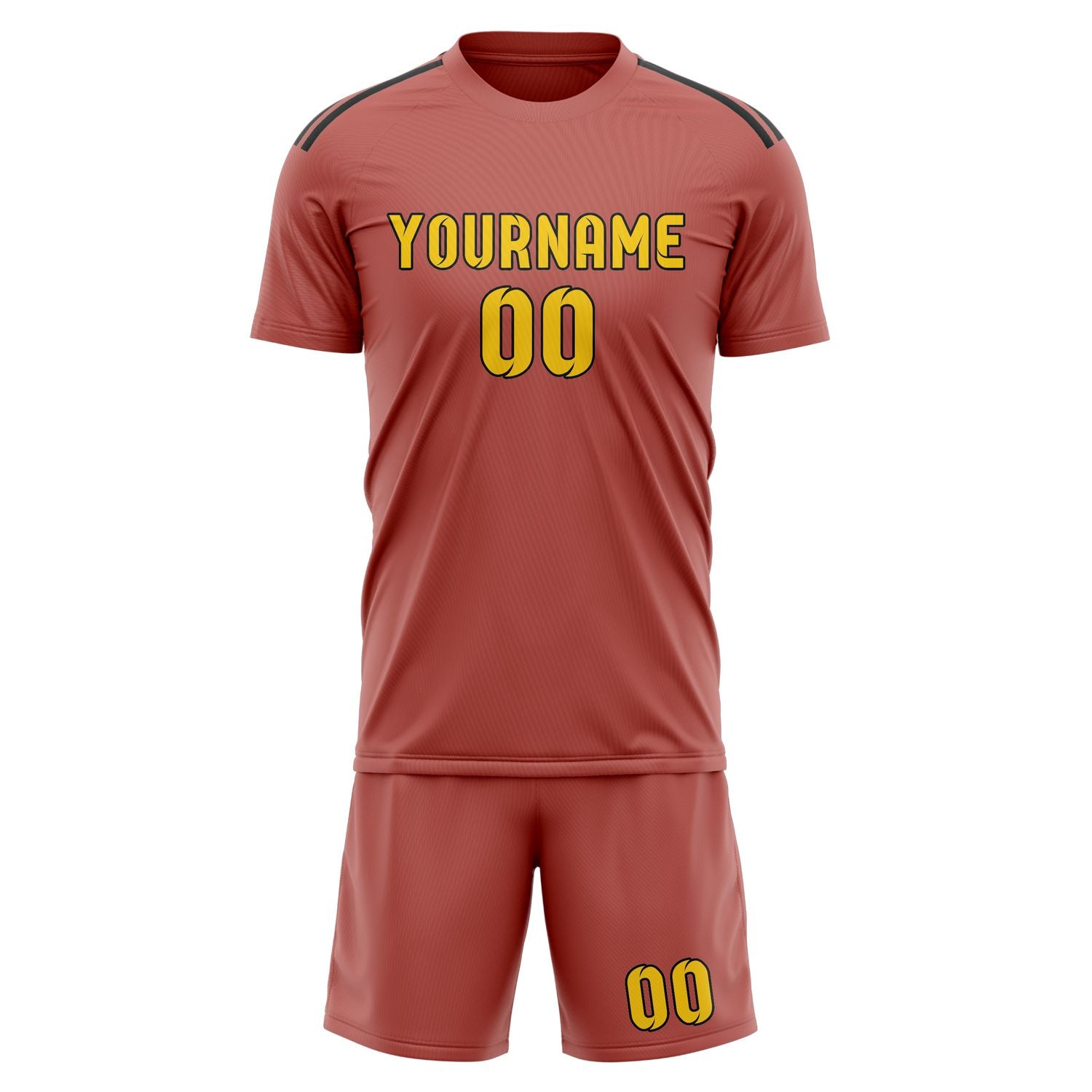 Custom Copper Rose Gold Soccer Set