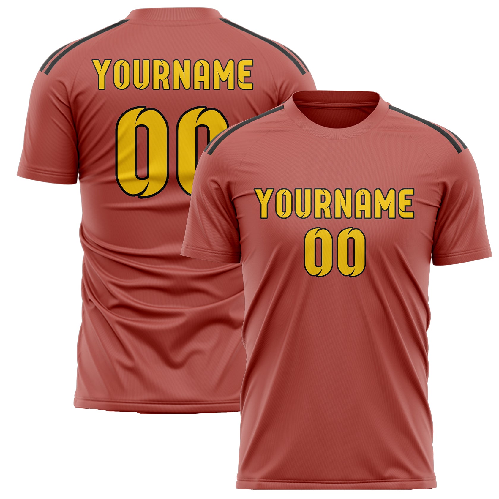 Custom Copper Rose Gold Soccer Jersey