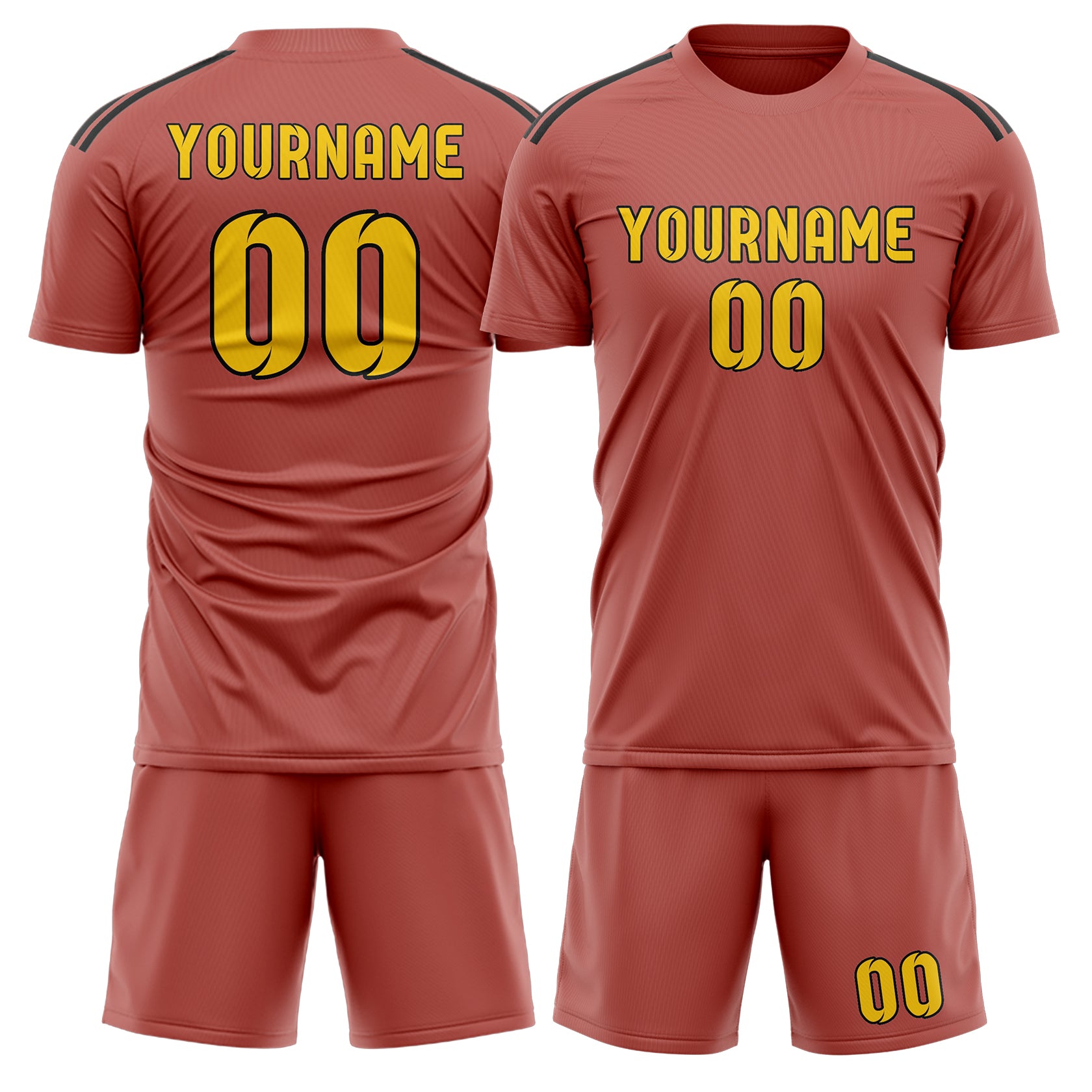 Custom Copper Rose Gold Soccer Set
