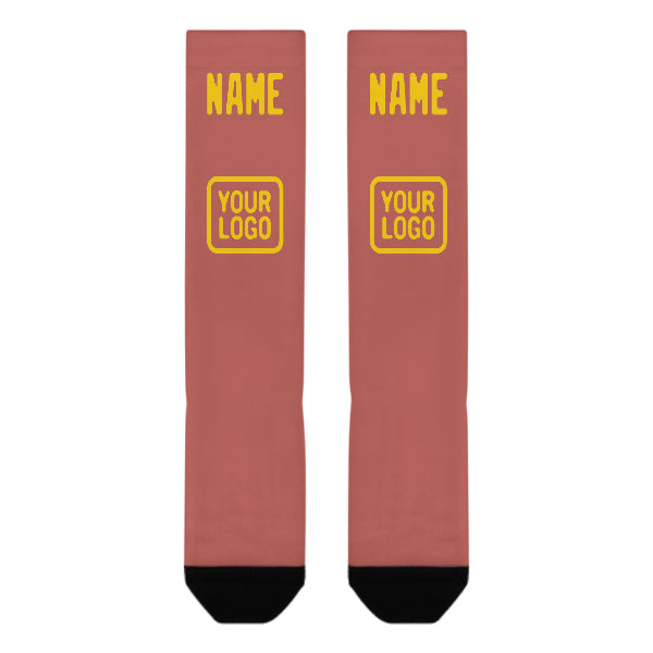 Custom Copper Rose Gold Knee-High Sock