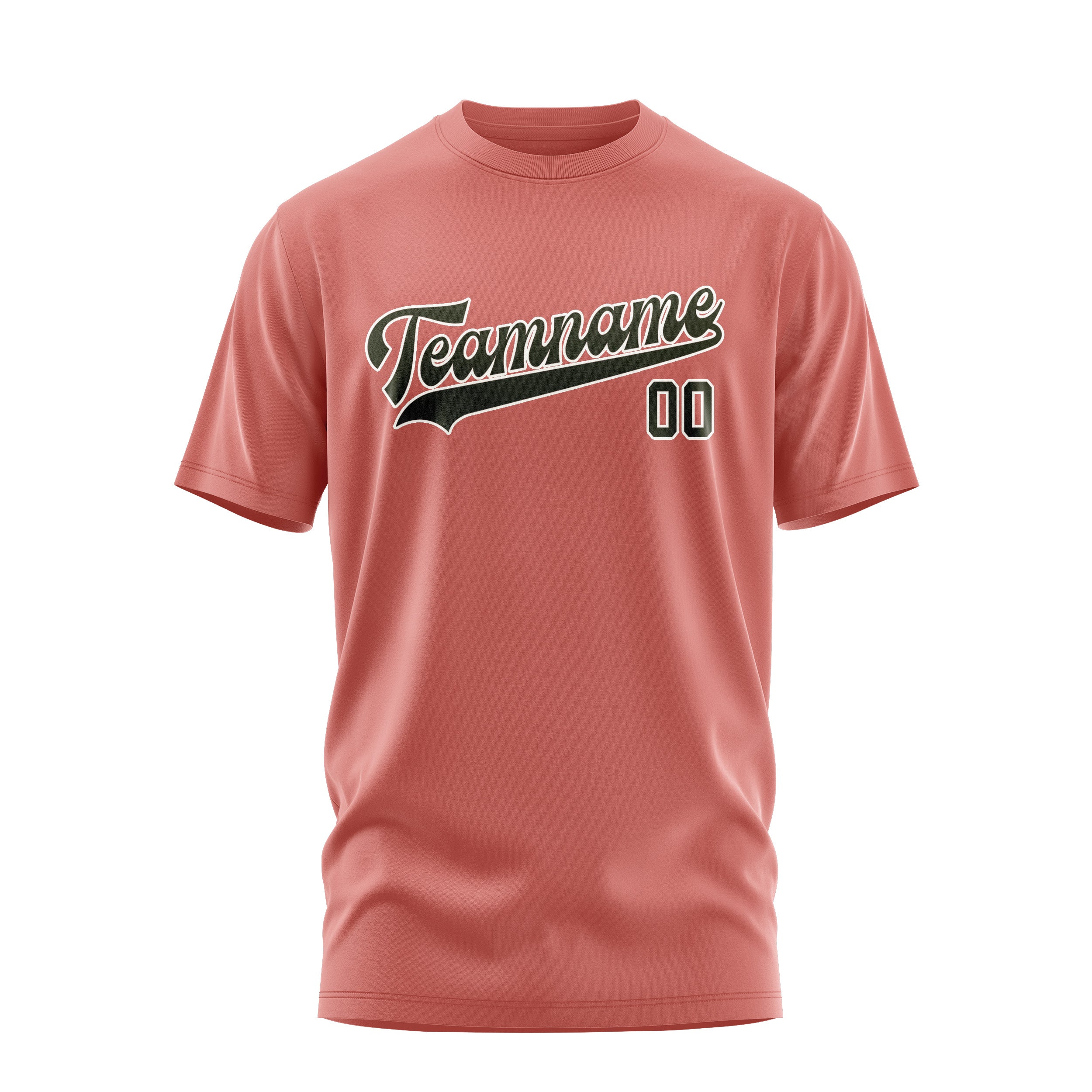 Custom Copper Rose Olive T-Shirt