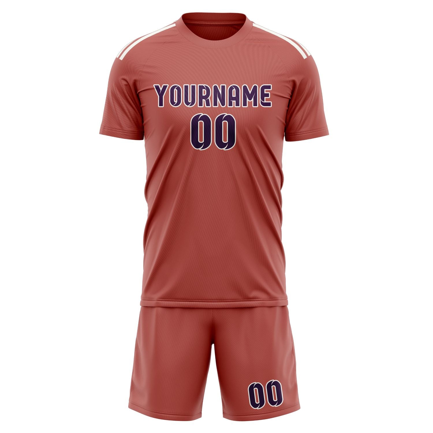 Custom Copper Rose Purple Soccer Set