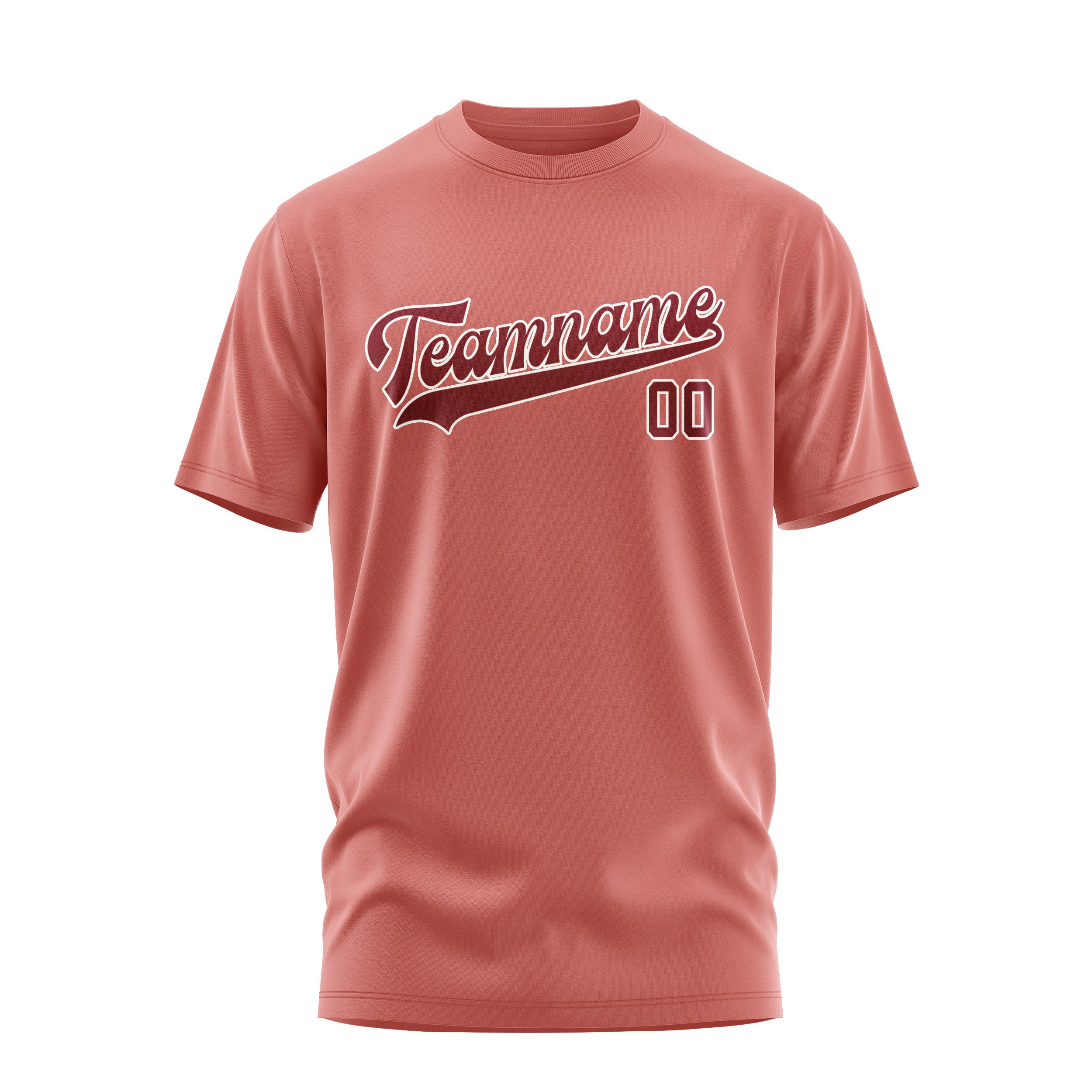 Custom Copper Rose Crimson Red T-Shirt