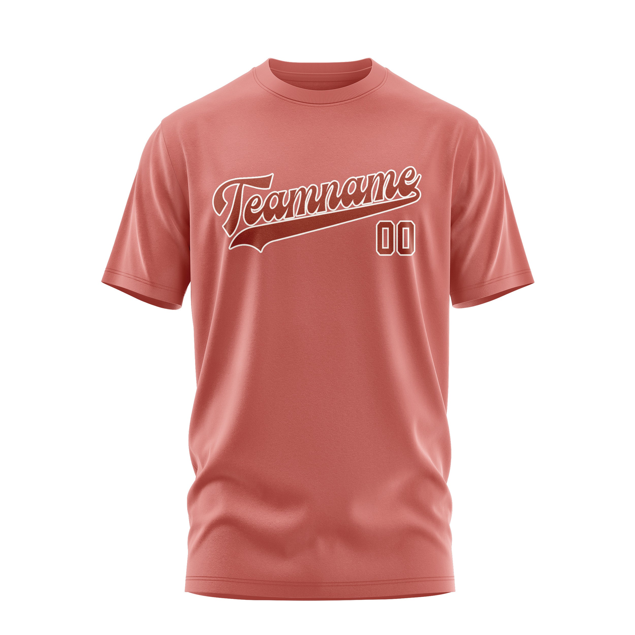 Custom Copper Rose Coral Red T-Shirt