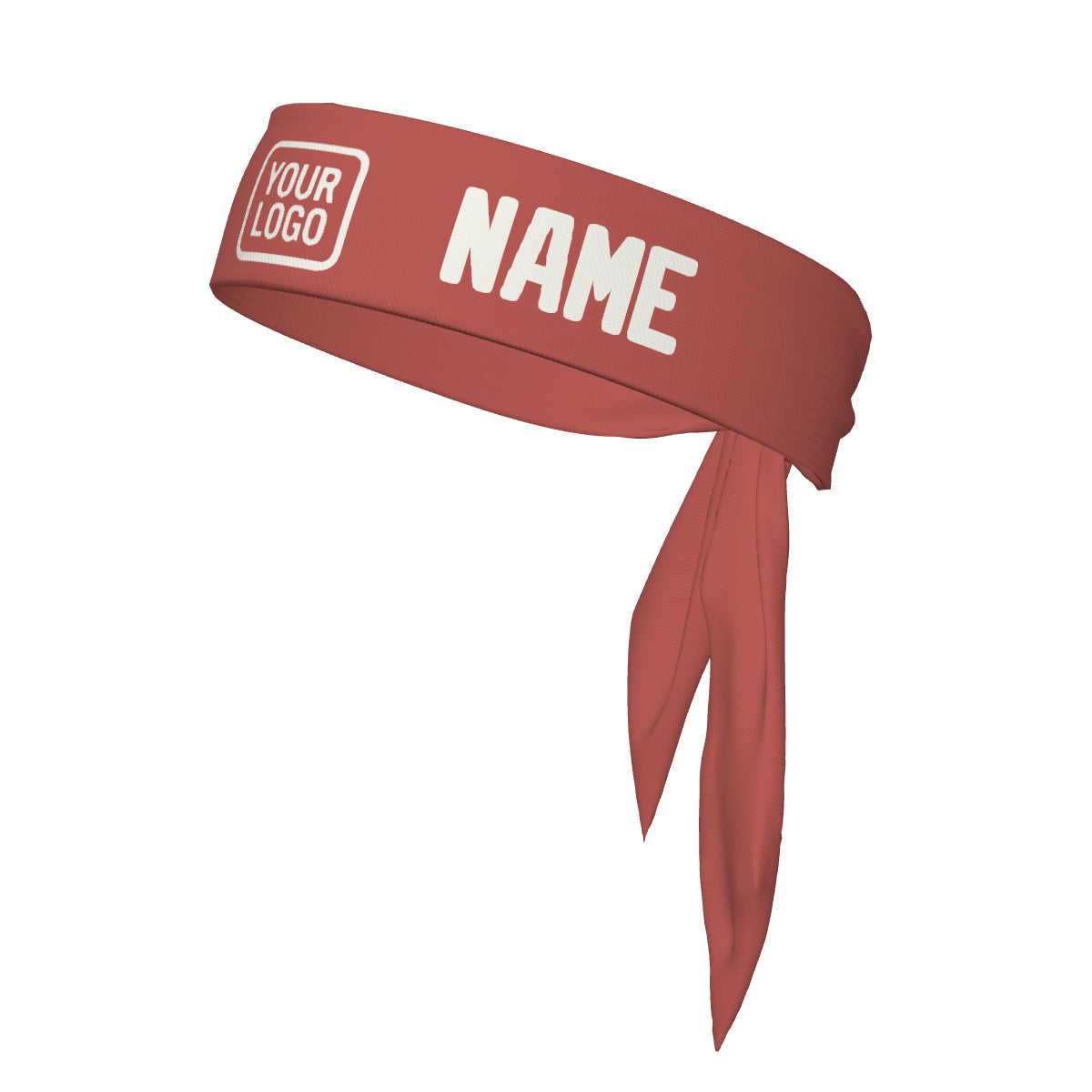 Custom Copper Rose White Headband