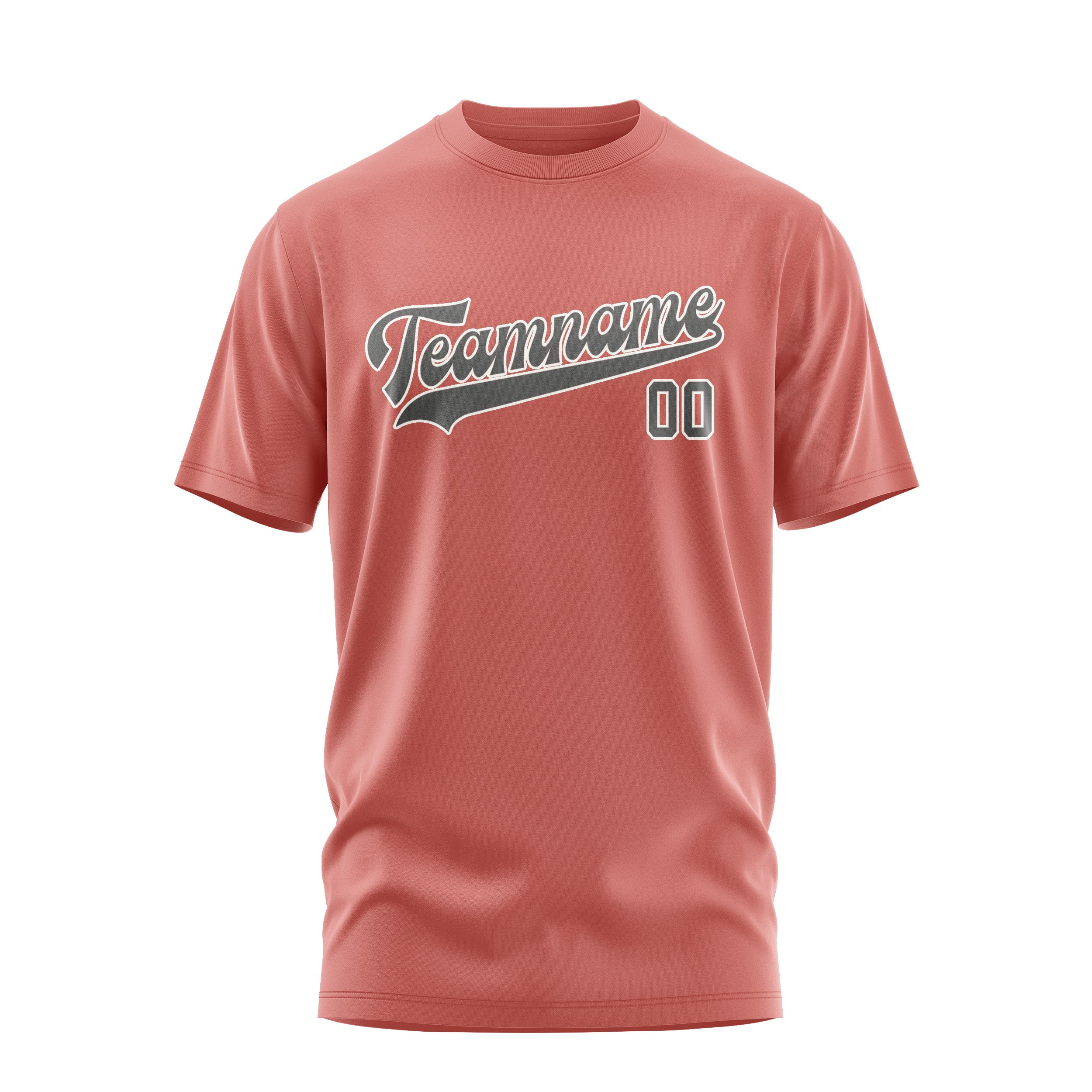 Custom Copper Rose Dark Grey T-Shirt
