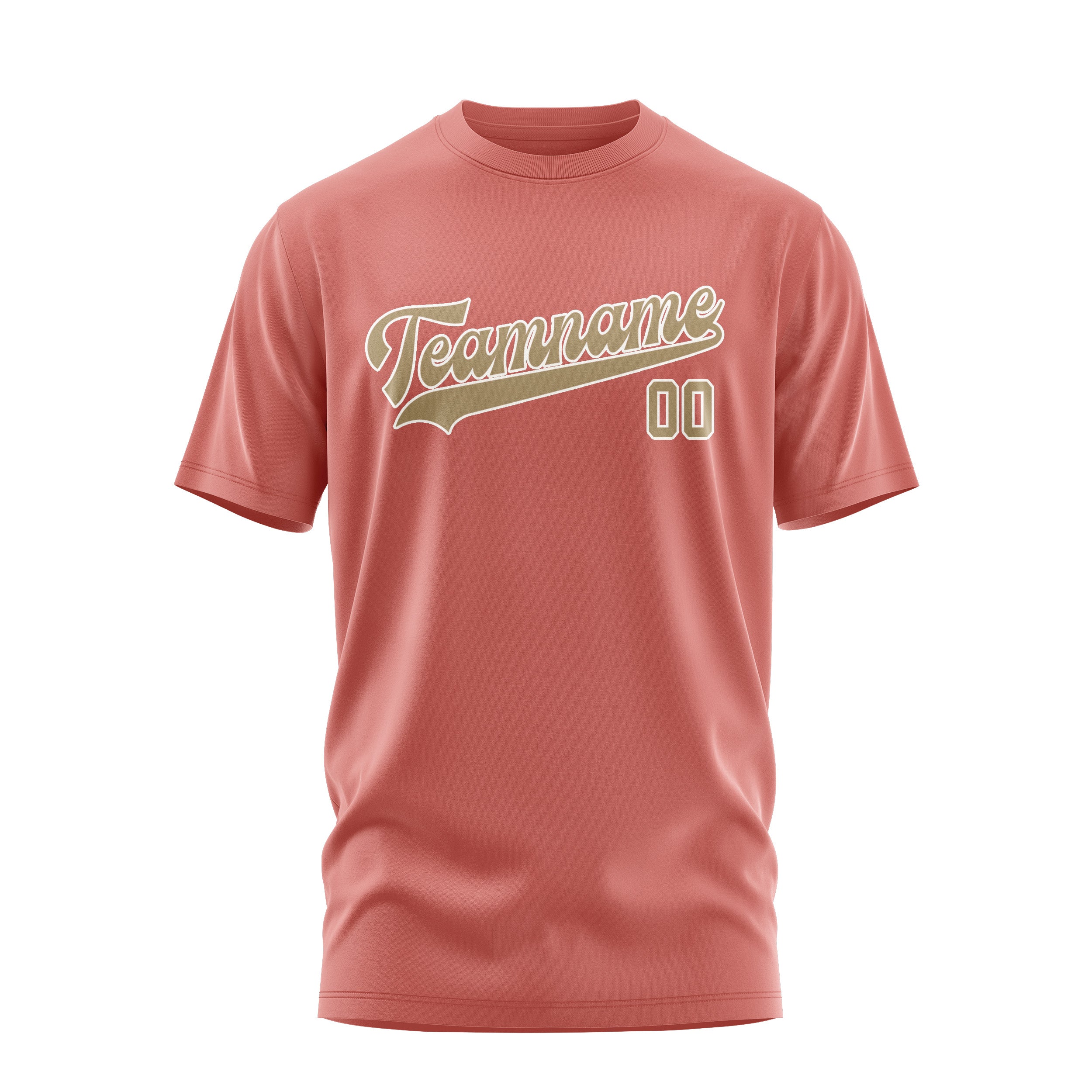 Custom Copper Rose Light Khaki T-Shirt