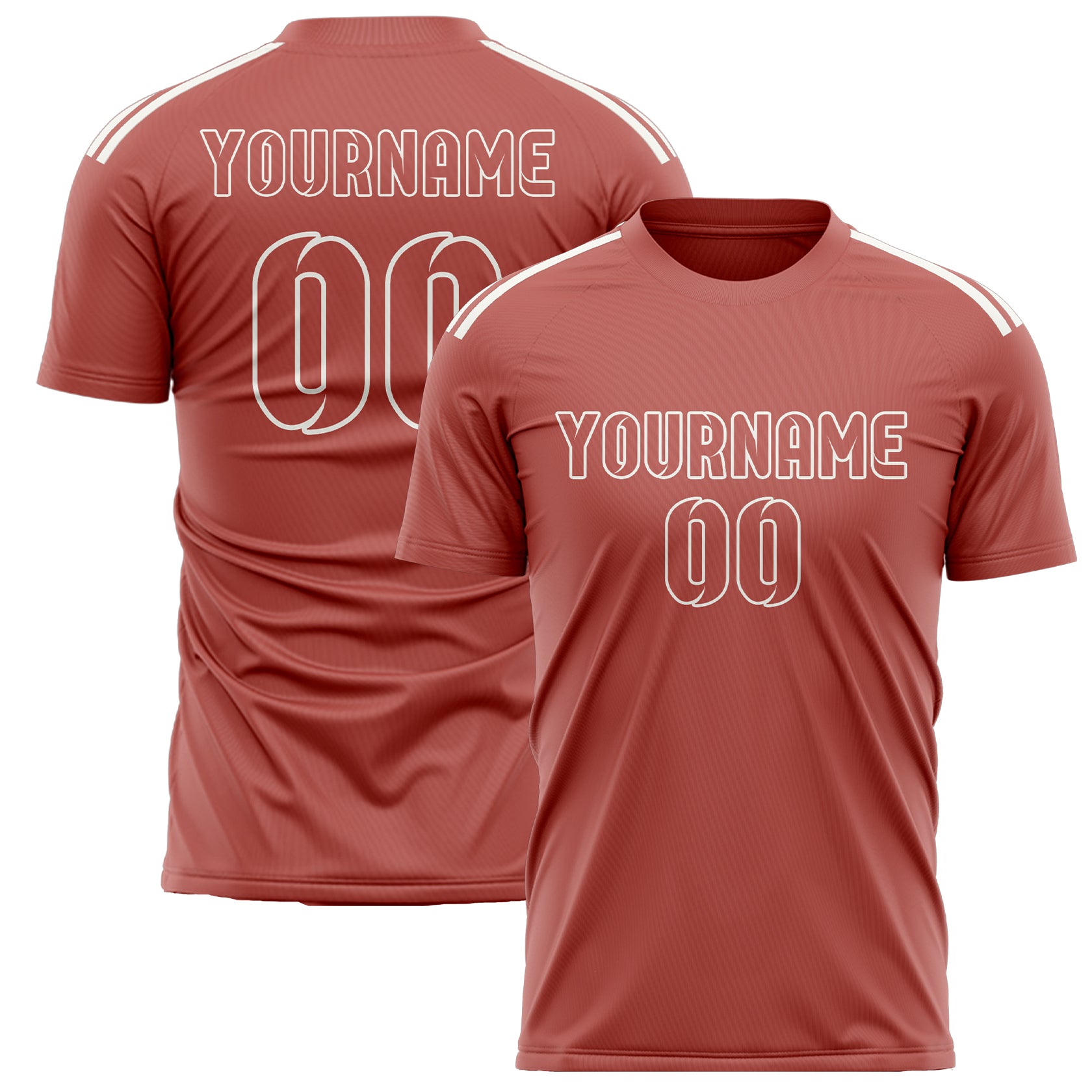 Custom Copper Rose Copper Rose Soccer Jersey