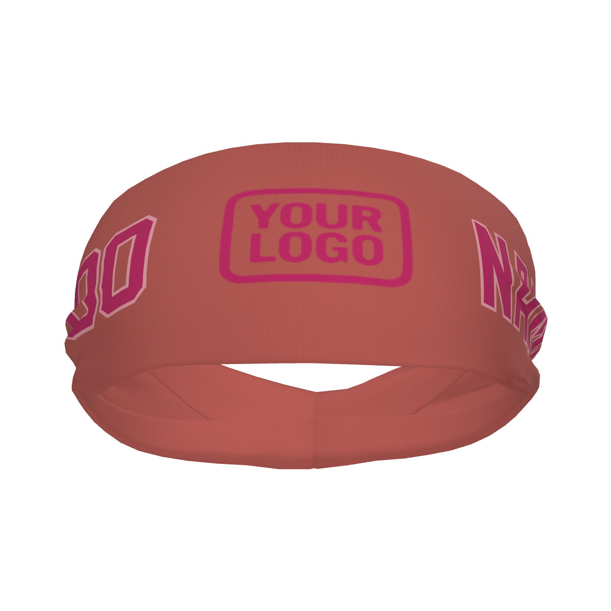 Custom Copper Rose Pink Sports headband
