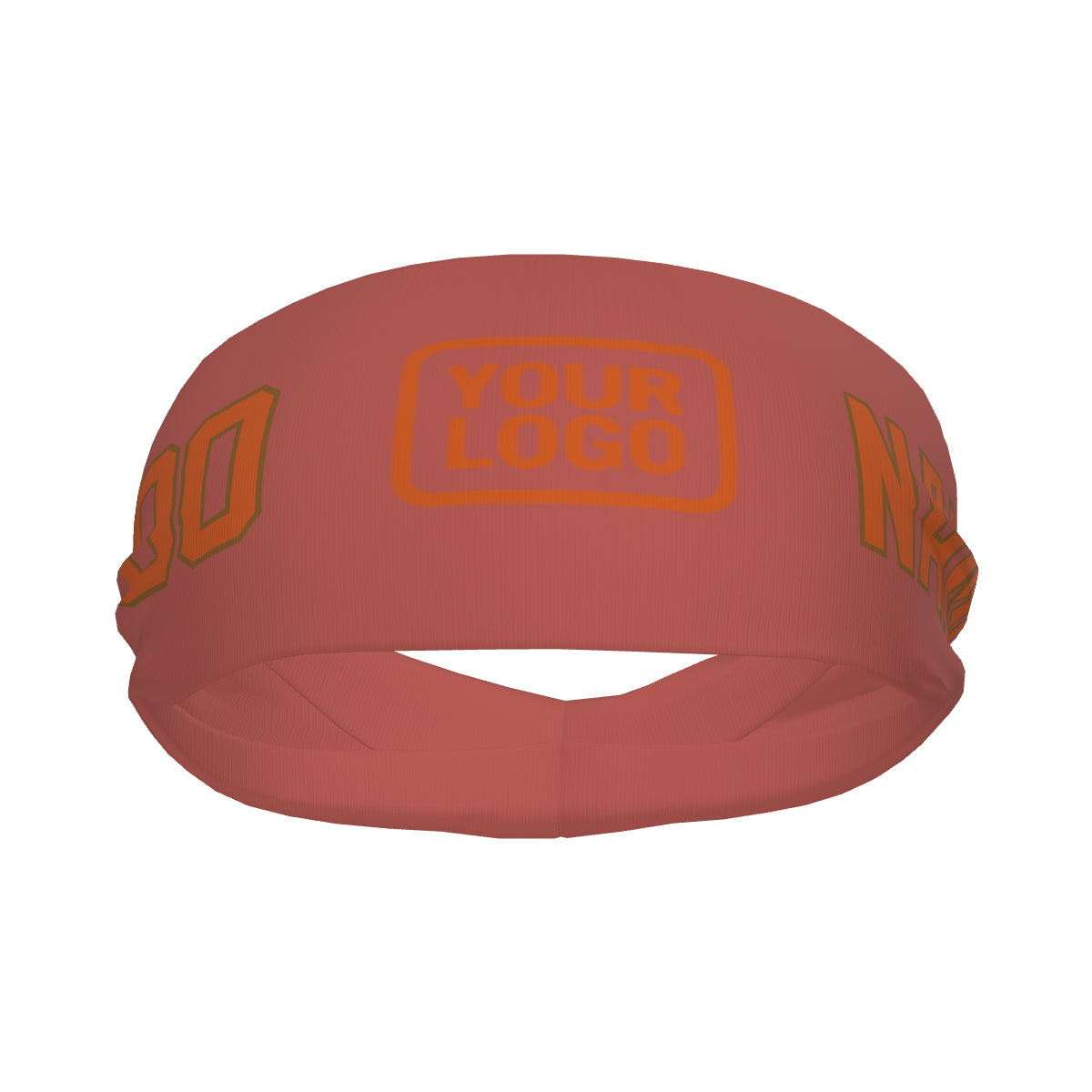 Custom Copper Rose Orange Sports headband