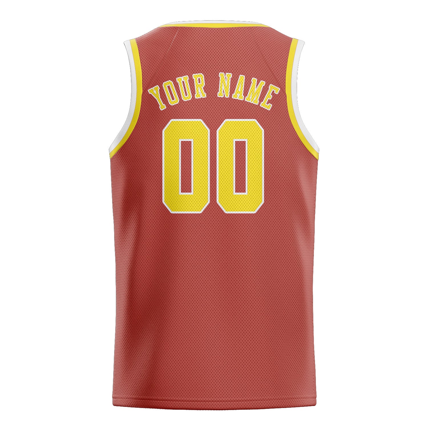Custom Copper Rose Light Yellow Basketball Jersey