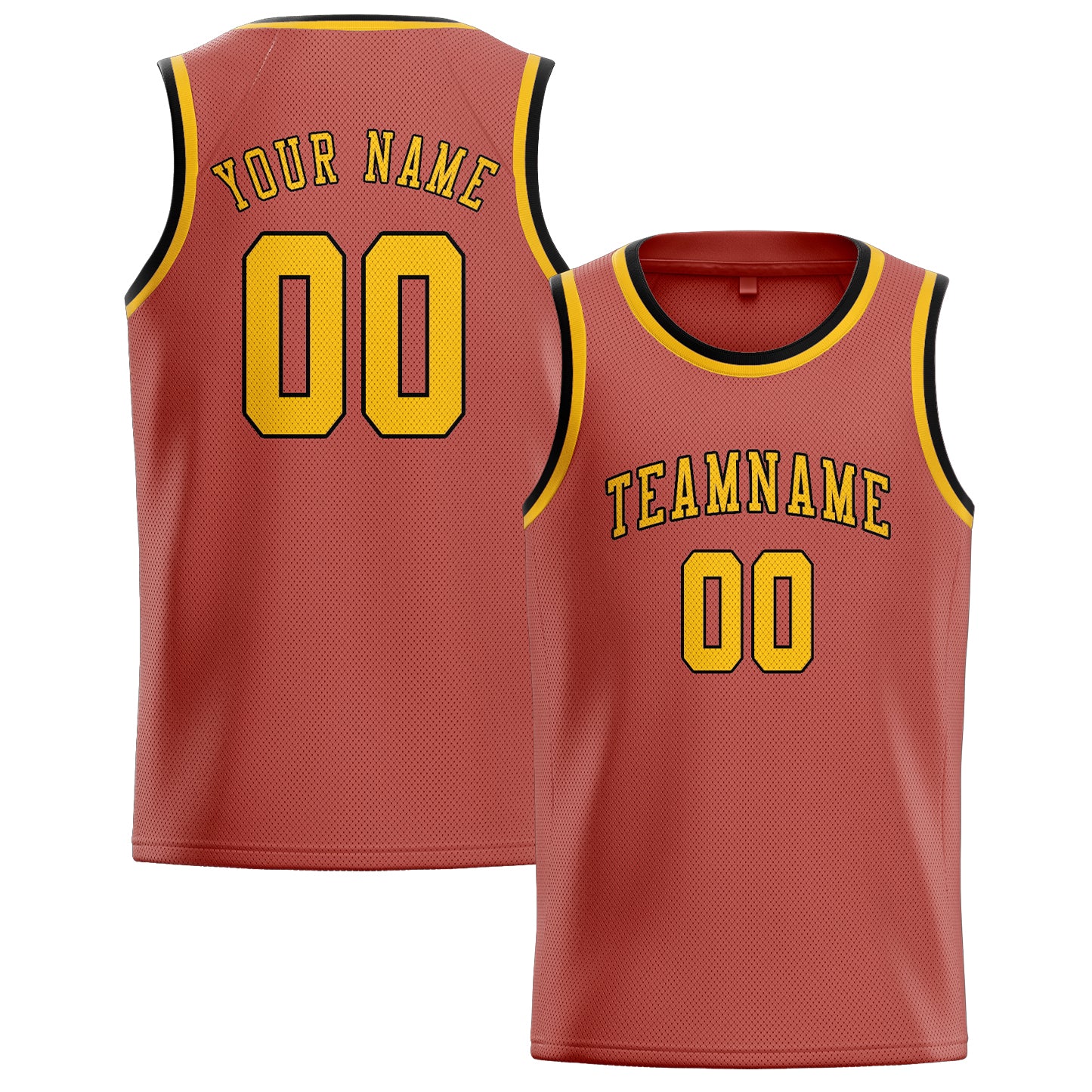 Custom Copper Rose Gold Basketball Jersey