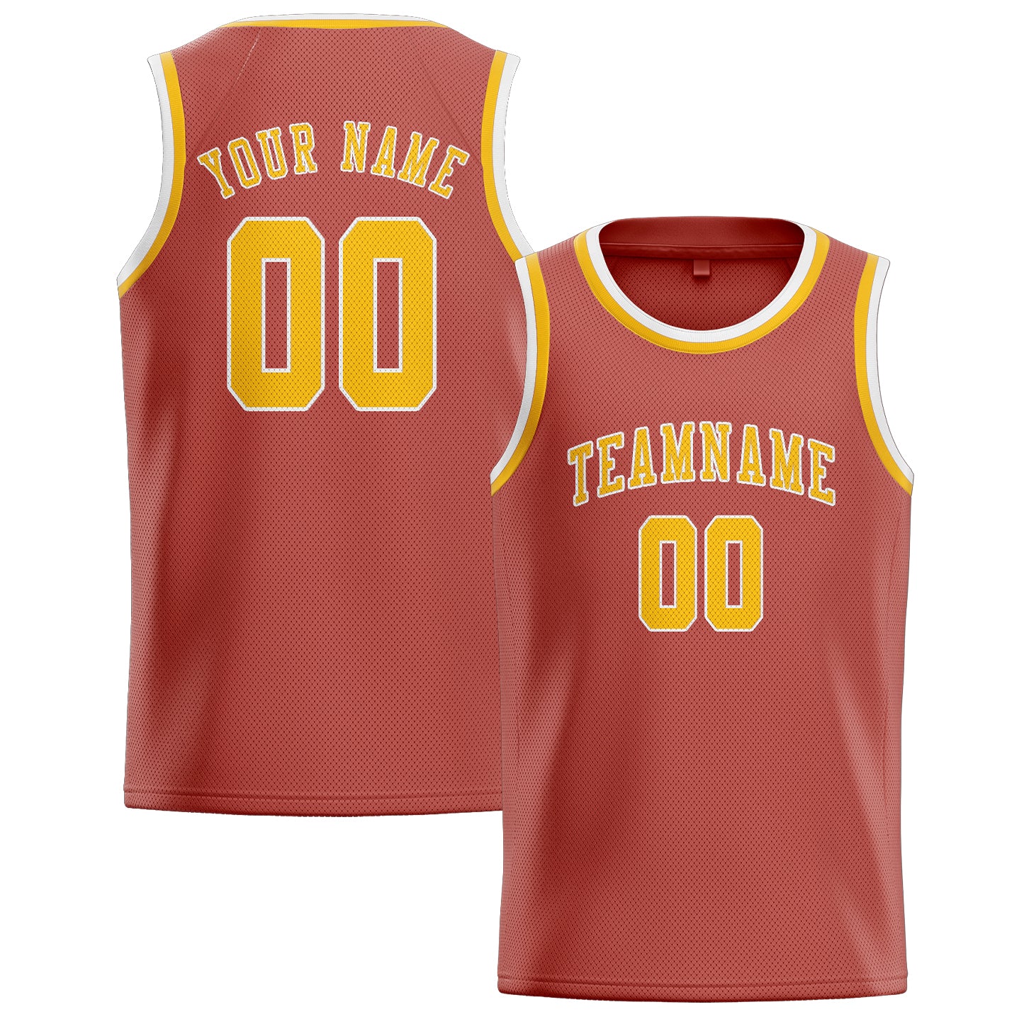 Custom Copper Rose Gold Basketball Jersey