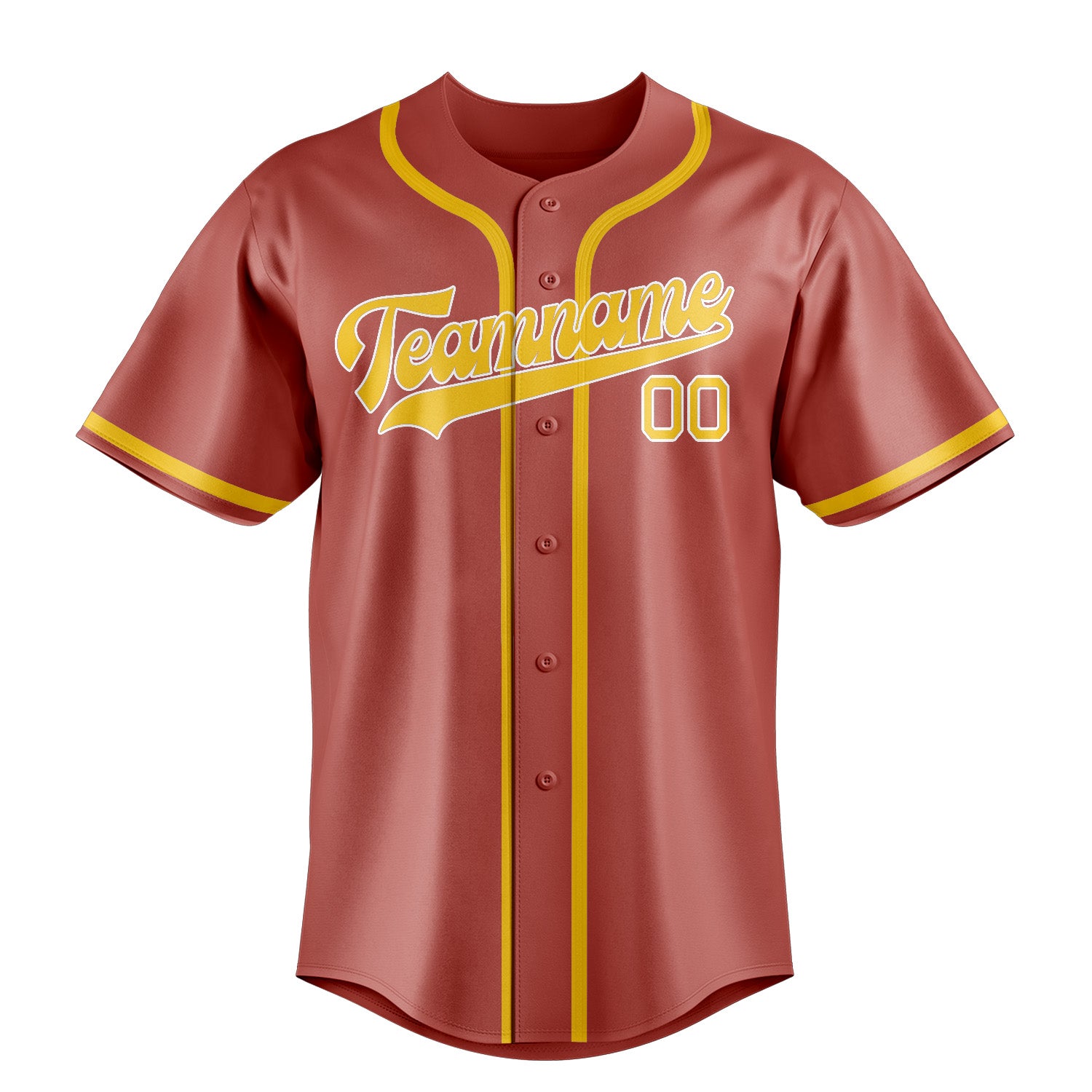 Custom Copper Rose Gold Baseball Jersey
