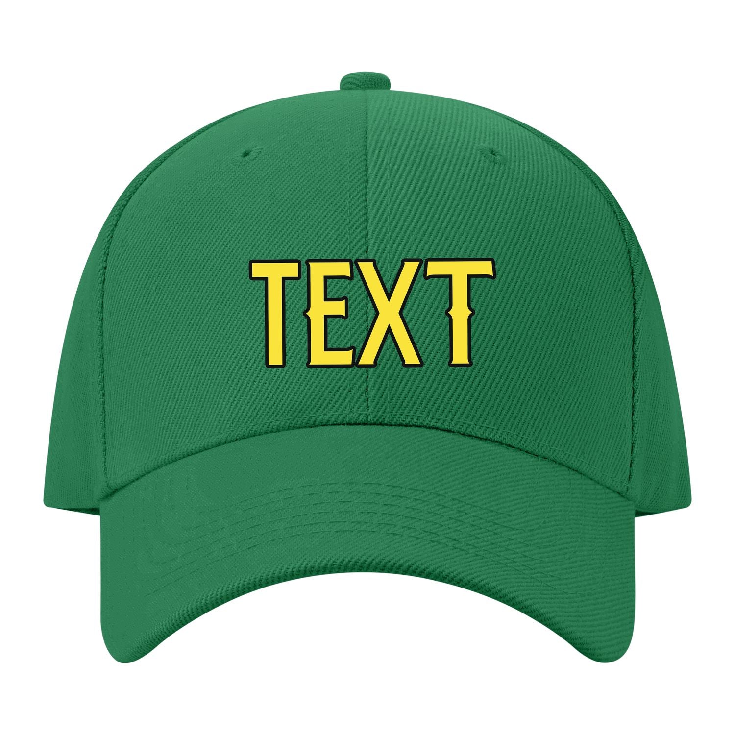 Custom Emerald Green Light Coral Red Hat 29B21726
