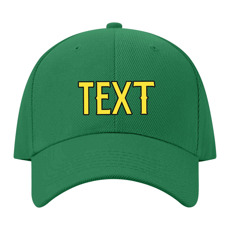 Custom Emerald Green Light Coral Red Hat 29B21726
