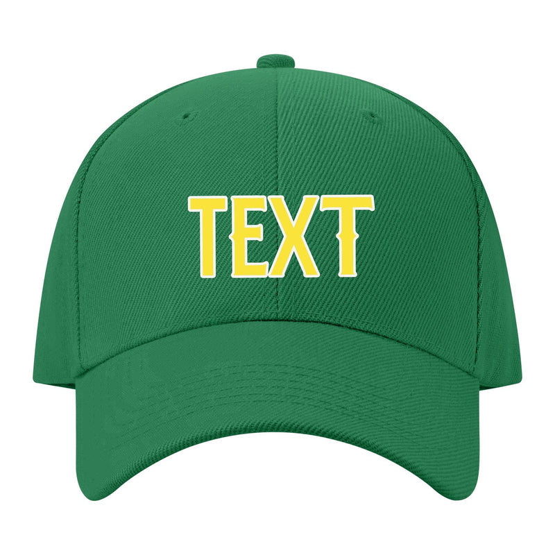 Custom Emerald Green Light Coral Red Hat 29B21826