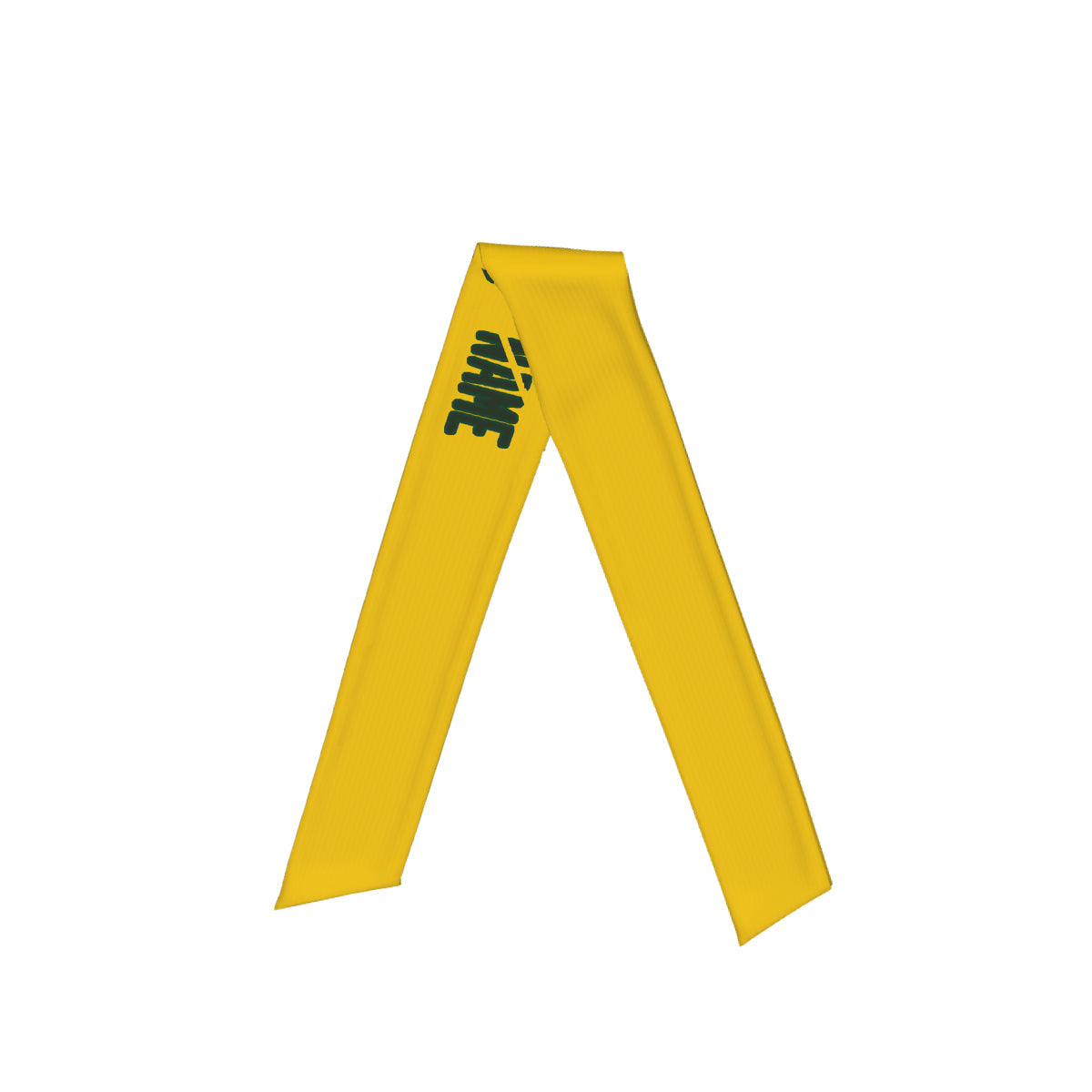 Custom Gold Dark Green Headband