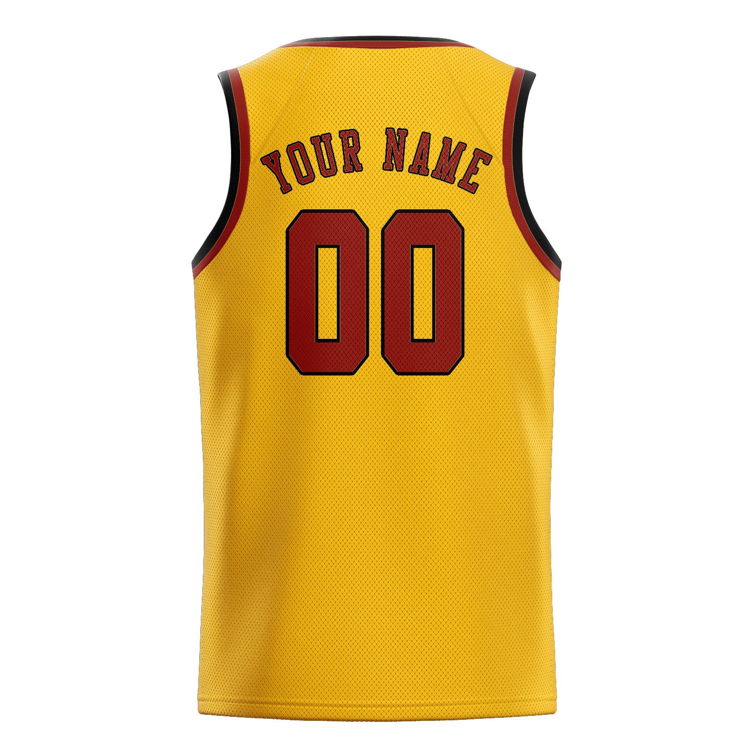 Custom Gold Coral Red Basketball Jersey