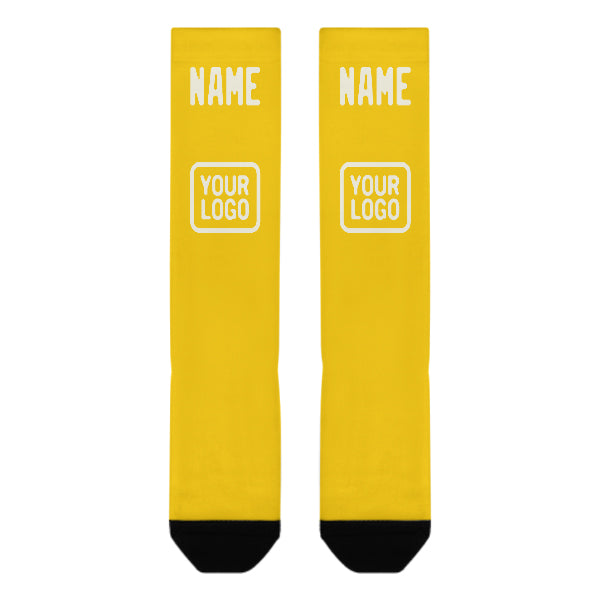 Custom Gold Cream Knee-High Sock