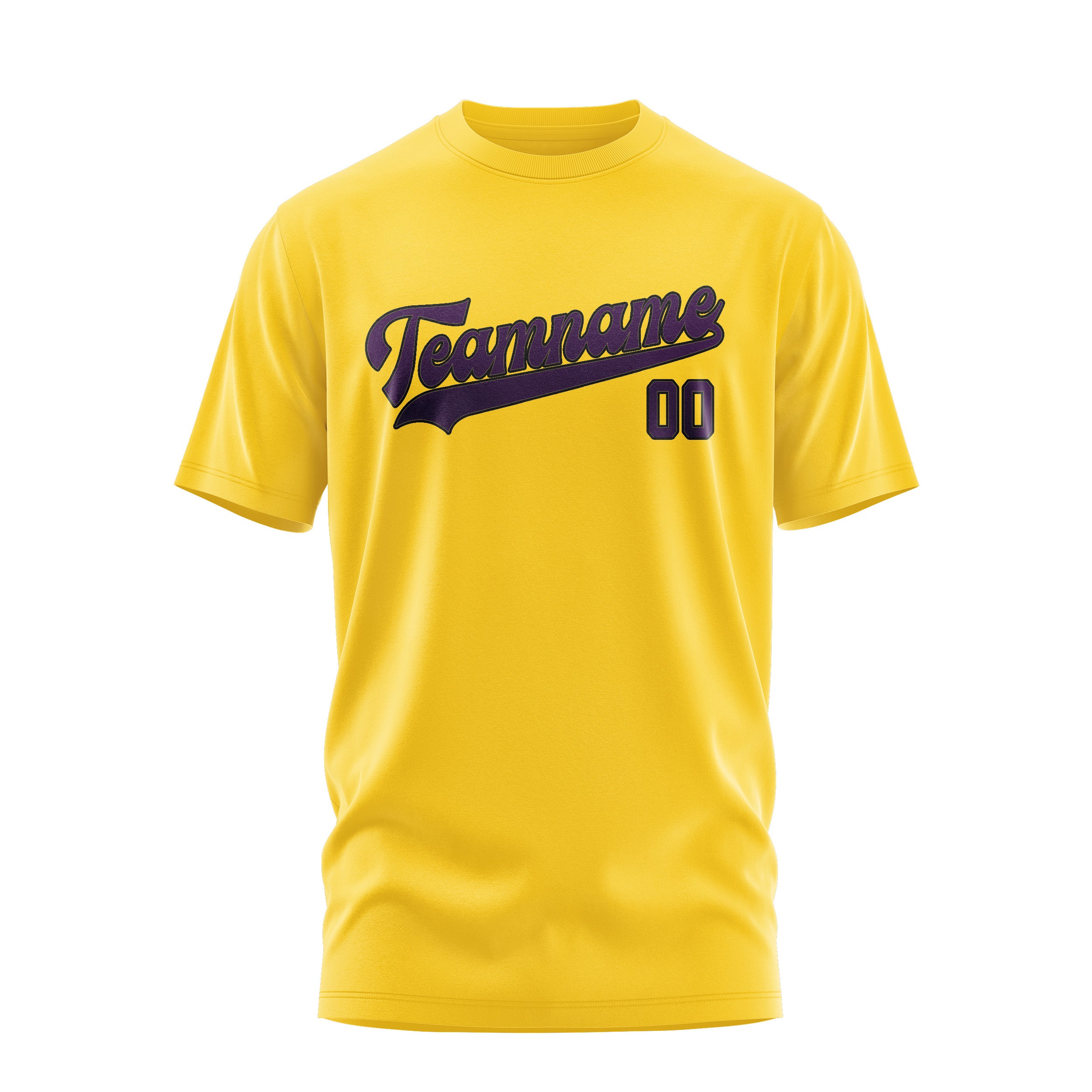 Custom Gold Purple T-Shirt