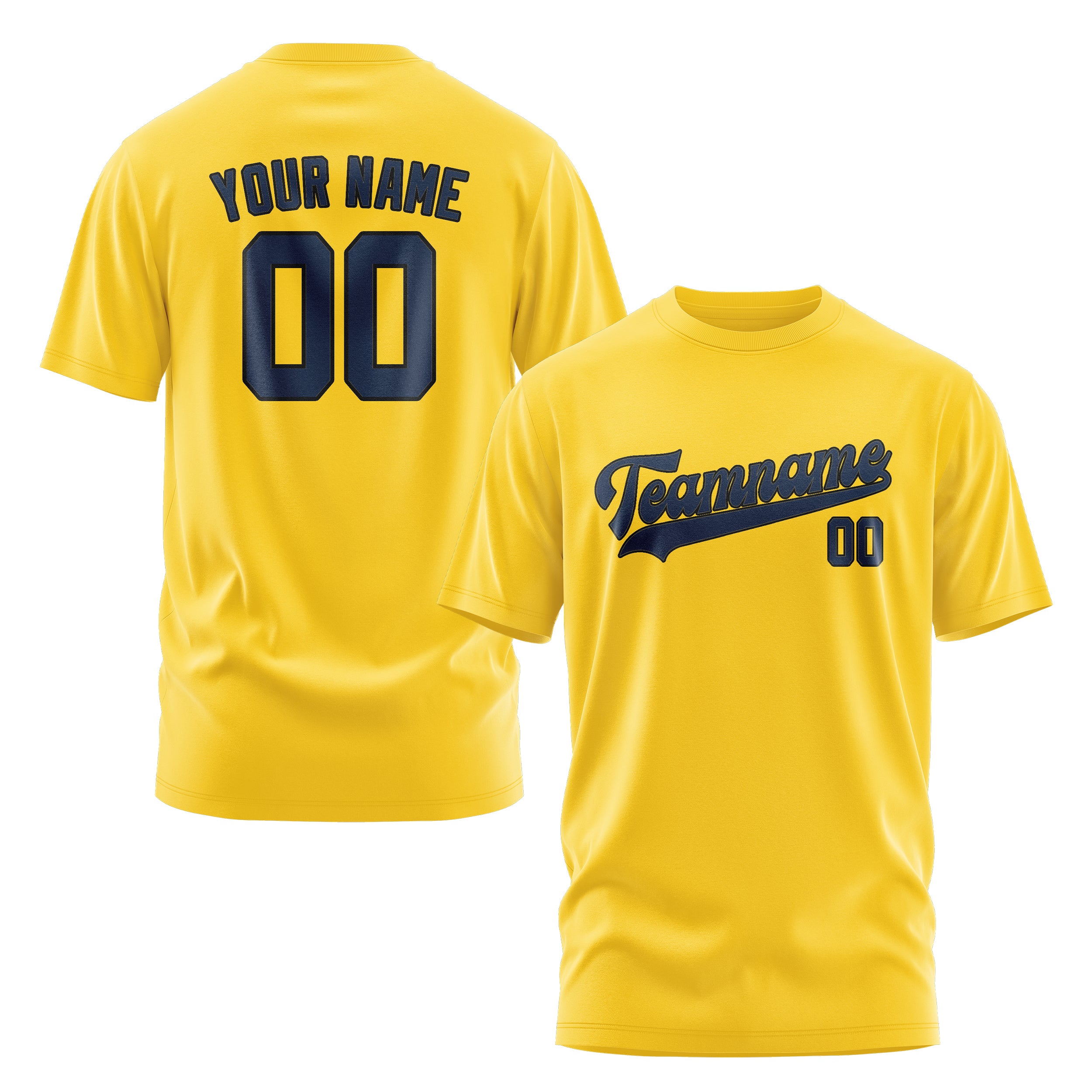 Custom Gold Blue T-Shirt