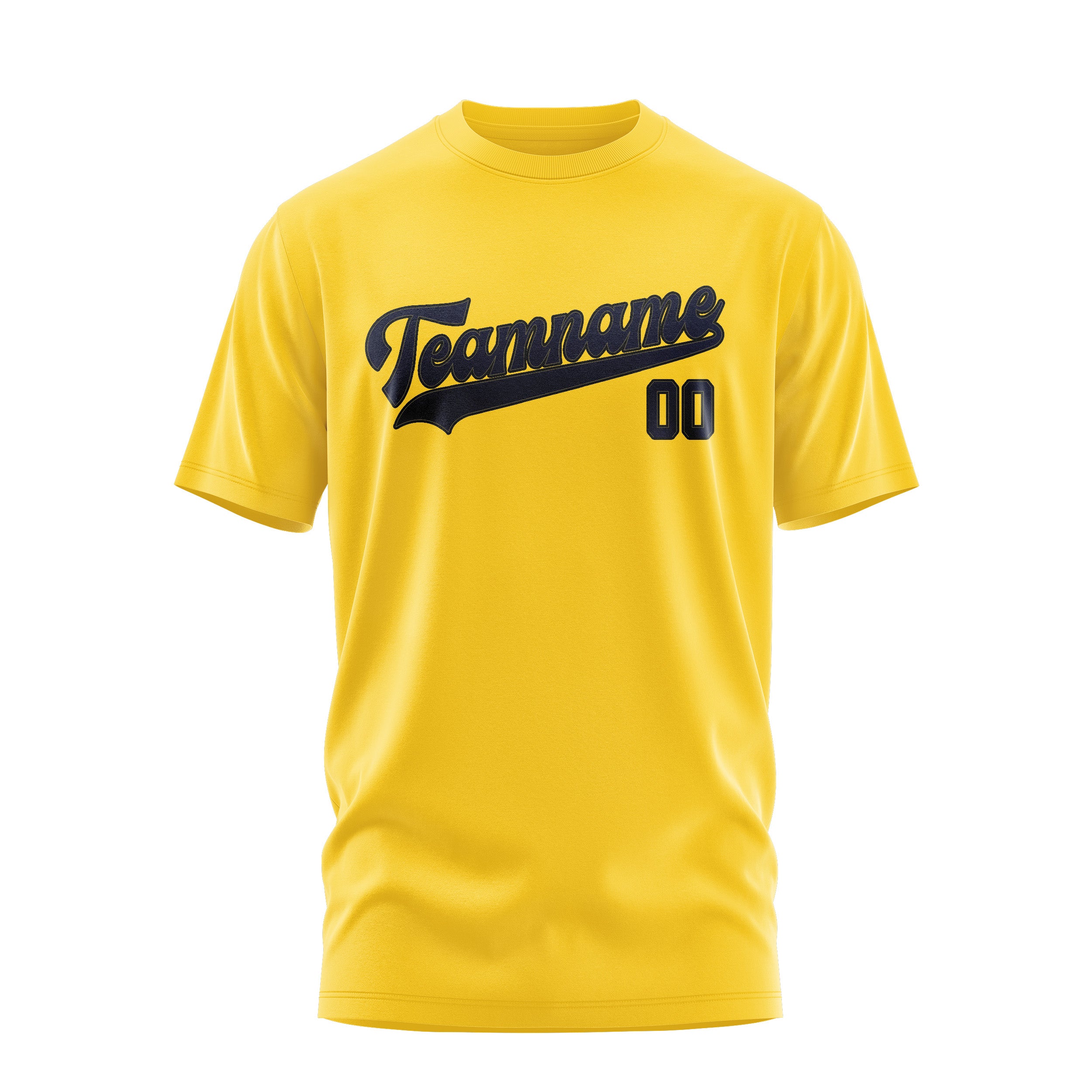 Custom Gold Navy T-Shirt