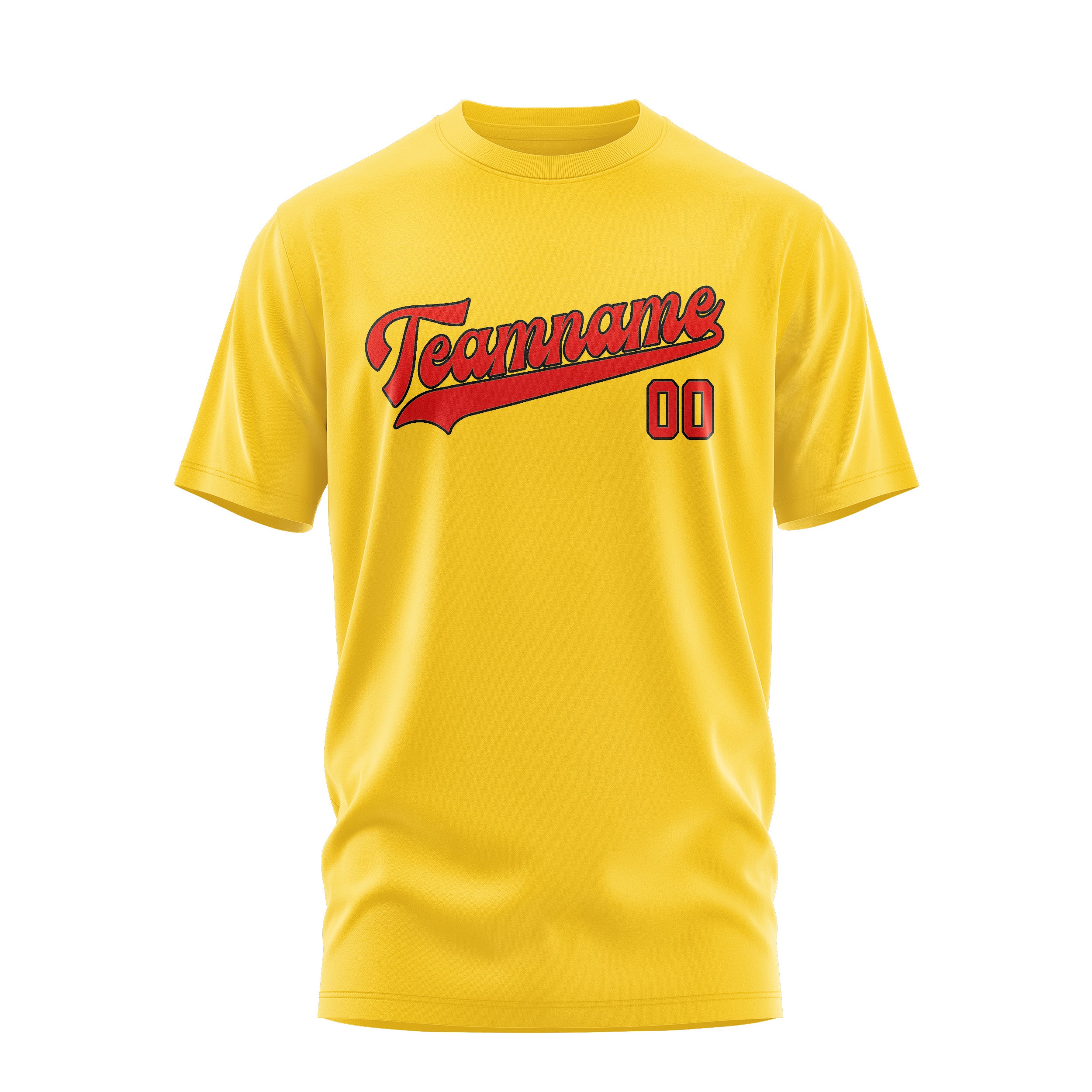 Custom Gold Orange Red T-Shirt
